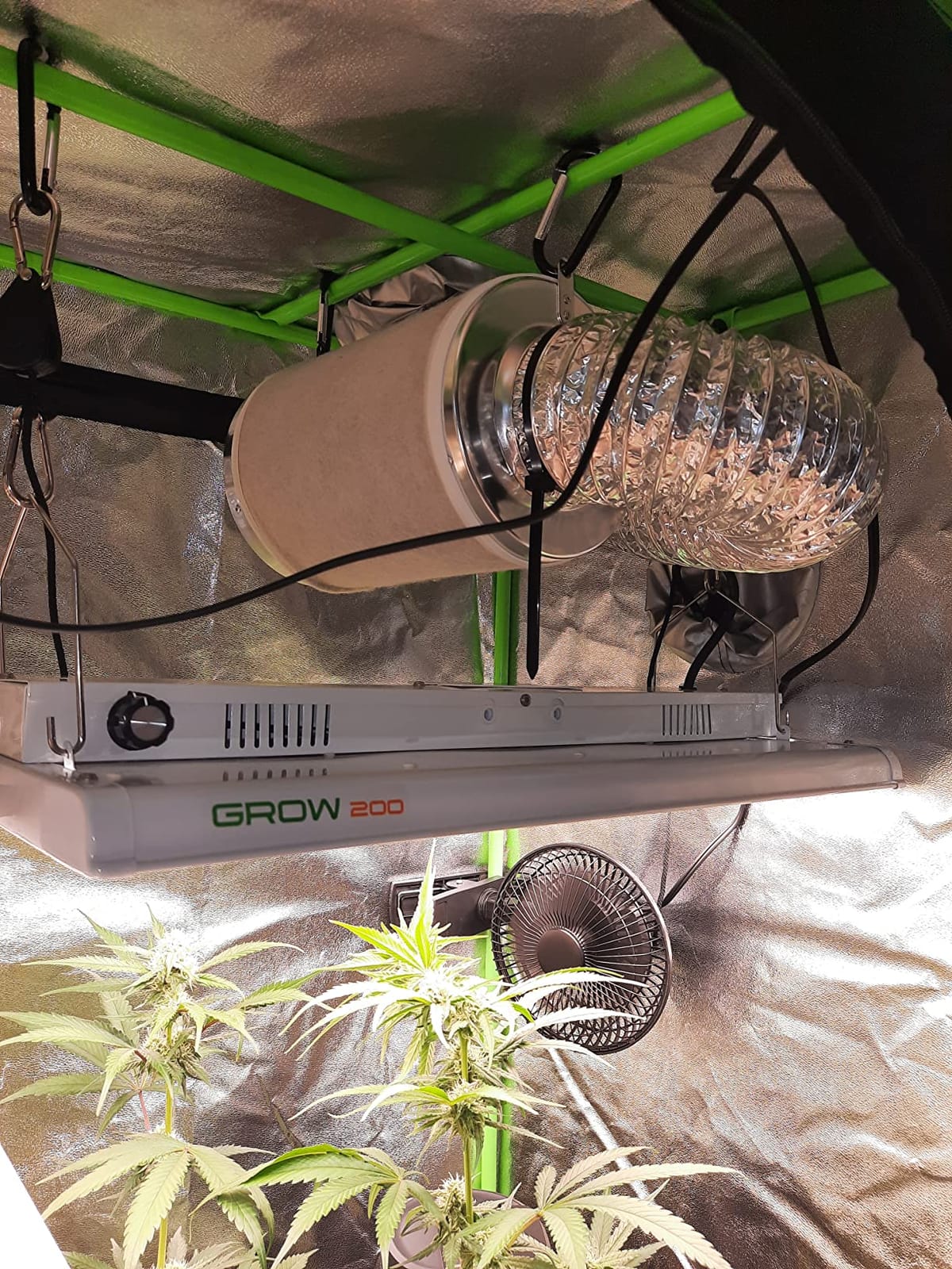 4inch Carbon Filter Odor Control with Australia Virgin Charcoal Two Prefilter 1 Pair Rope Hanger Included for Inline Duct Fan, Grow Tent, Hydroponics, Odor Scrubber customer photo 1
