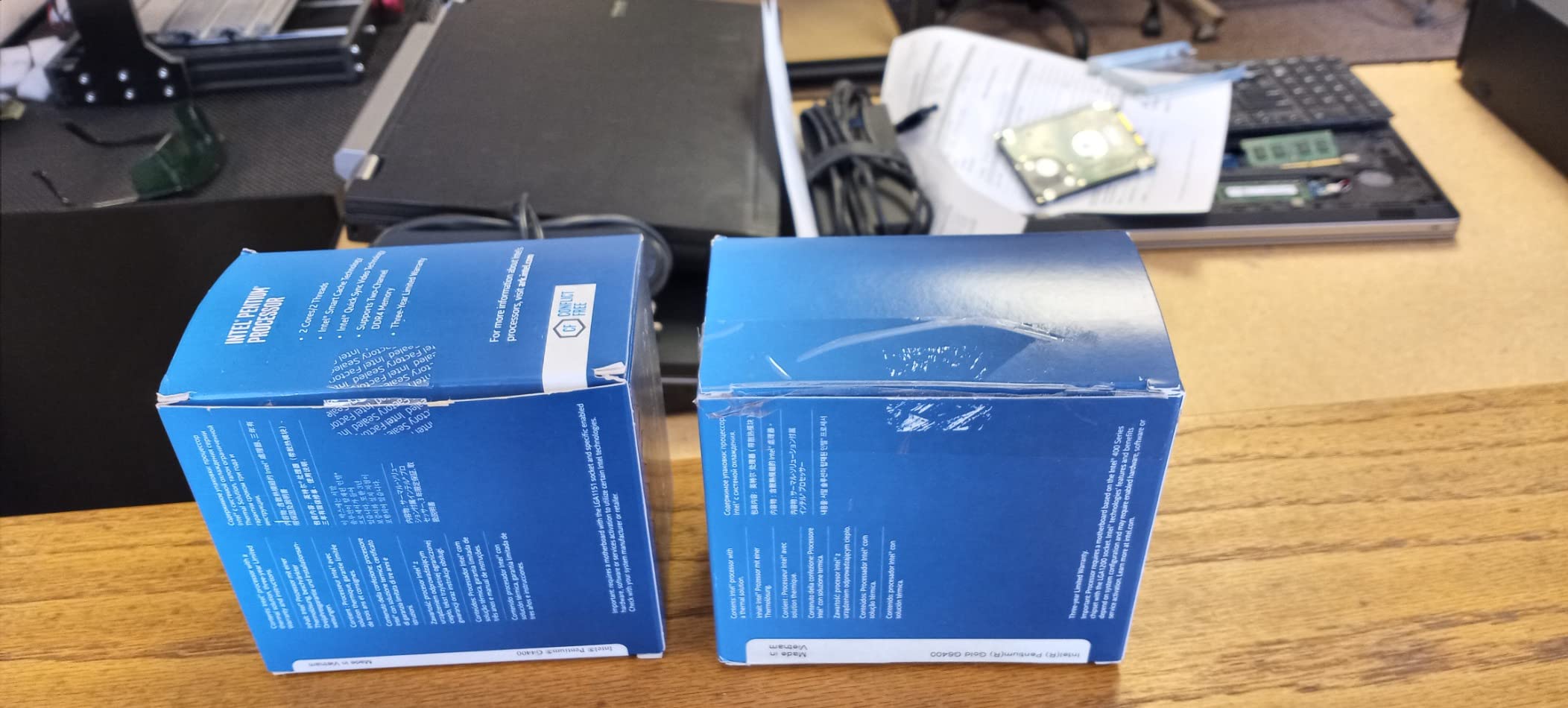 Intel® Pentium Gold G-6400 Desktop Processor 2 Cores 4.0 GHz LGA1200 (Intel® 400 Series chipset) 58W (BX80701G6400) customer photo 1
