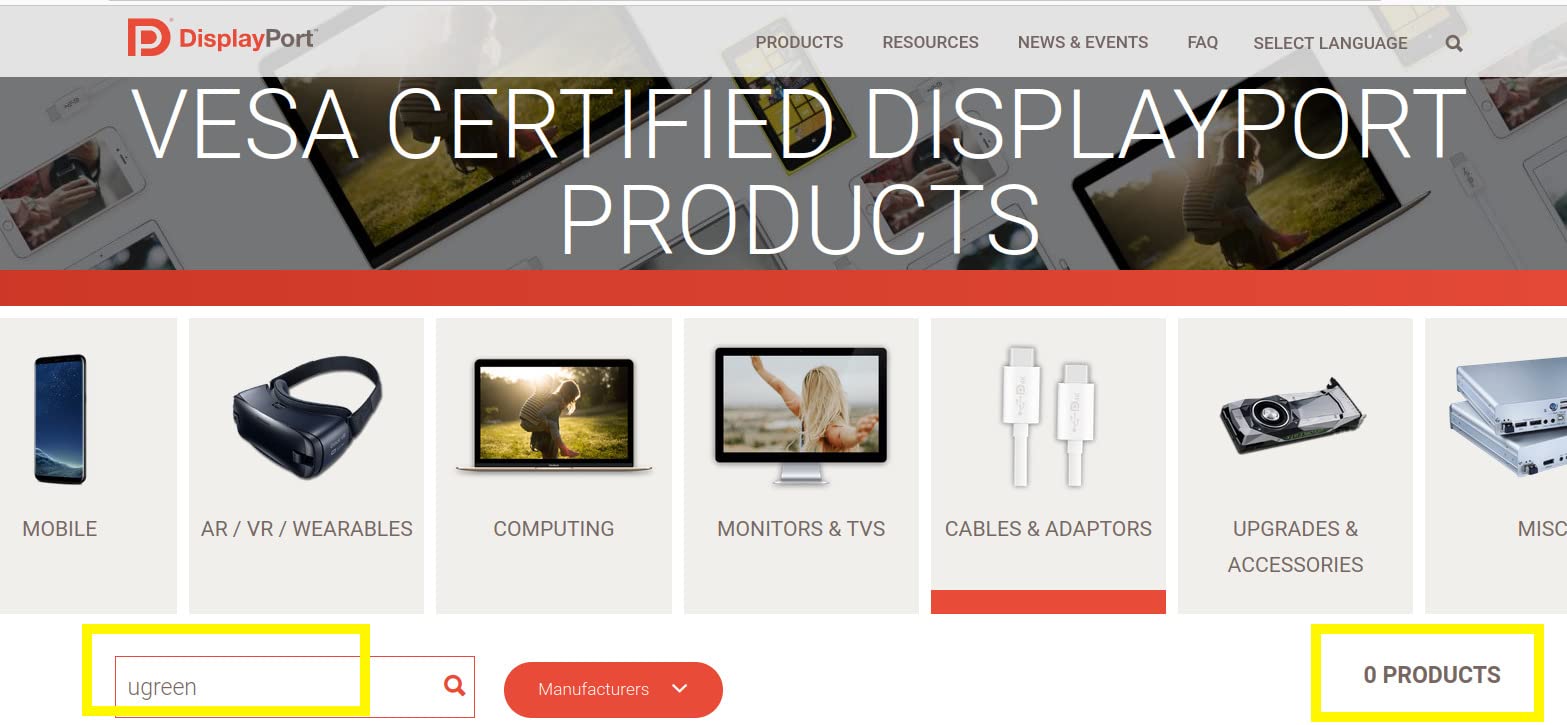 UGREEN 8K@60Hz, 4K@240Hz VESA Certified DisplayPort 1.4 Cable, 6.6FT customer photo 1