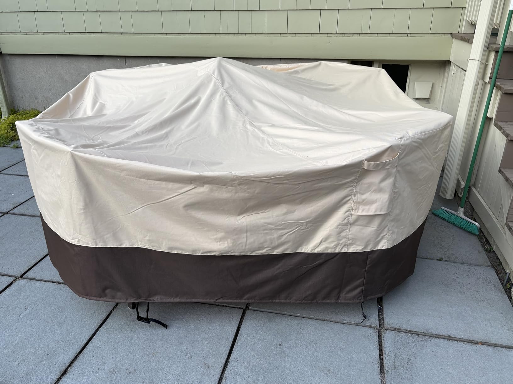 Vailge Patio Outdoor Furniture Covers Waterproof, Round Outdoor Table Cover customer photo 2