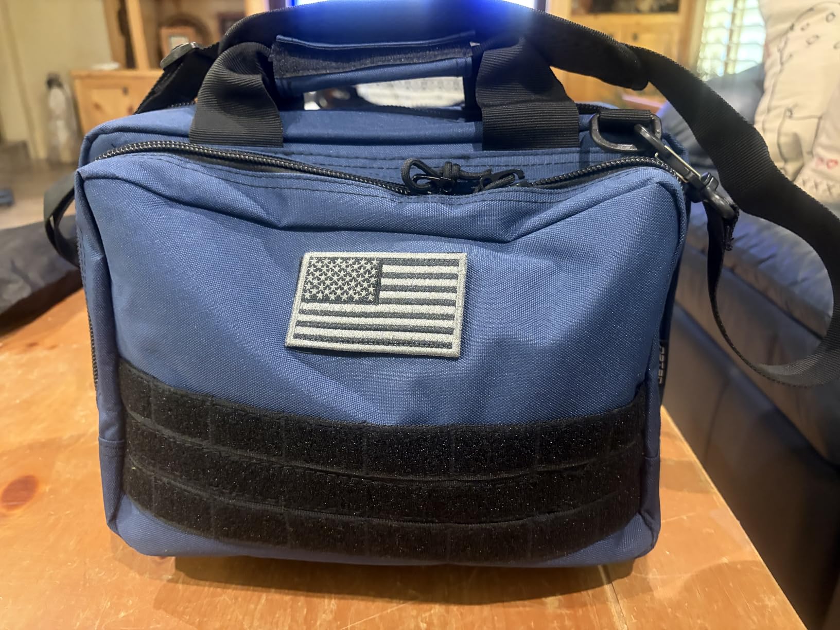 DBTAC Gun Case Bag XS | Tactical 1~2 Pistol Bag Firearm Shooting Case with Lockable Zipper for Shooting Range Outdoor Hunting | US Flag Patch + Universal Holster Included customer photo 2