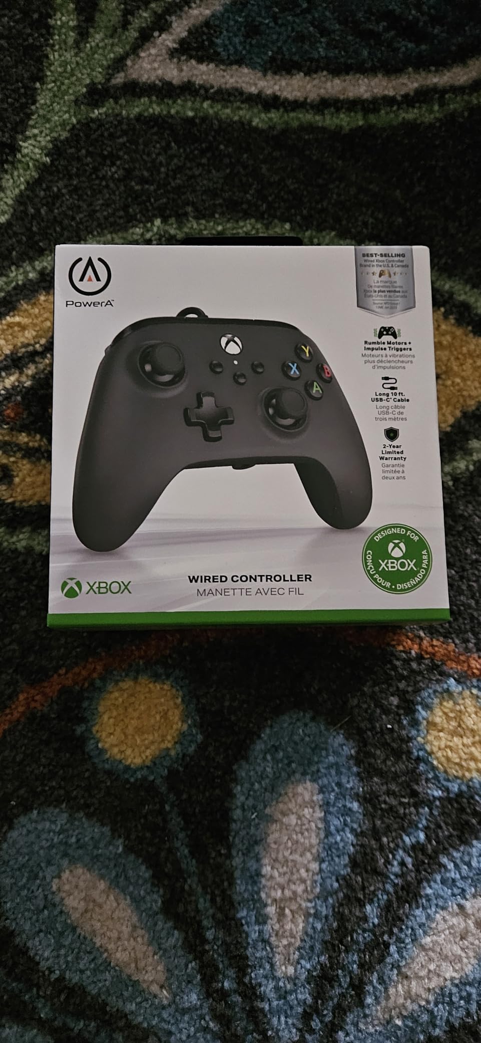 PowerA Wired Controller for Xbox Series X|S - Black, gamepad, wired video game controller, gaming controller, works with Xbox One and Windows 10/11 customer photo 2