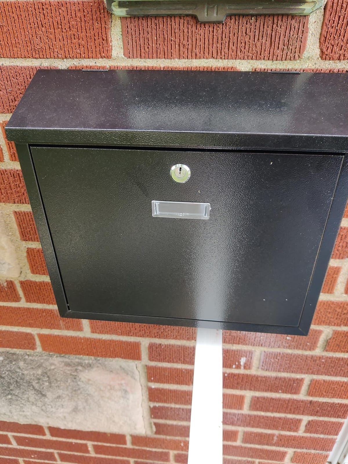 xydled Mail Boxes with Key Lock,Locking Mailbox Wall Mounted, Black customer photo 2