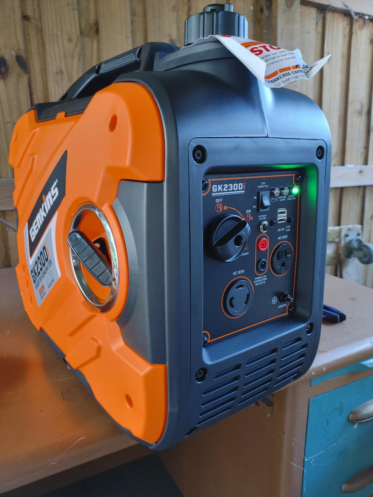 Genkins 2800W Portable Inverter Generator, Quiet Lightweight for Camping Home Backup customer photo 2