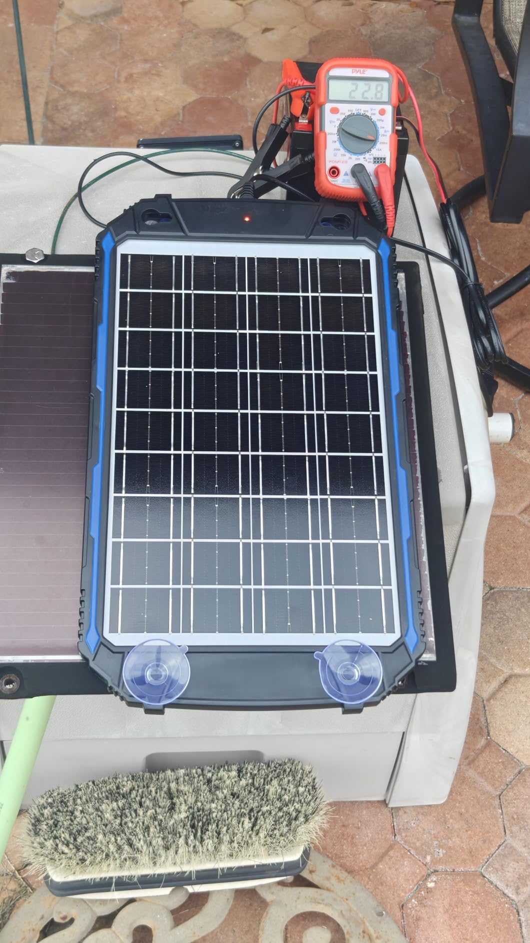 SUNER POWER Waterproof 12W 12V Solar Battery Charger & Maintainer Pro, Built-in UltraSmart MPPT Charge Controller, 12 Volt Solar Panel Trickle Charging Kits for Car Automotive Boat Marine RV Trailer customer photo 1