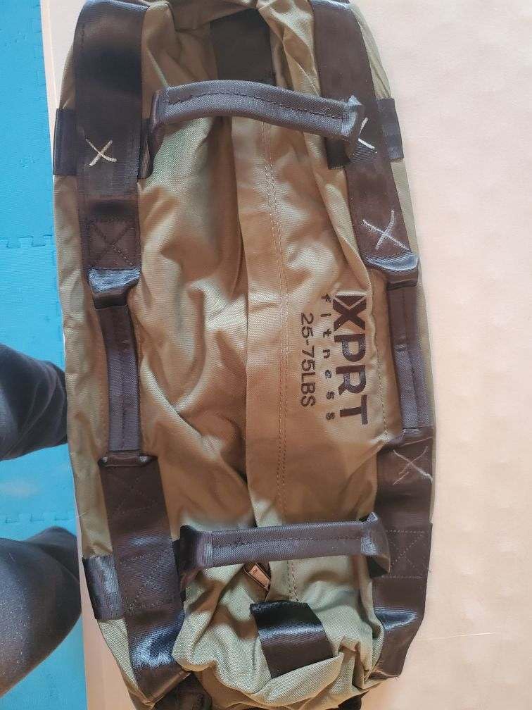 XPRT Fitness Workout Sandbag for Heavy Duty Workout Cross Training 7 Multi-positional Handles - Color Army Green/Black/Camo customer photo 1