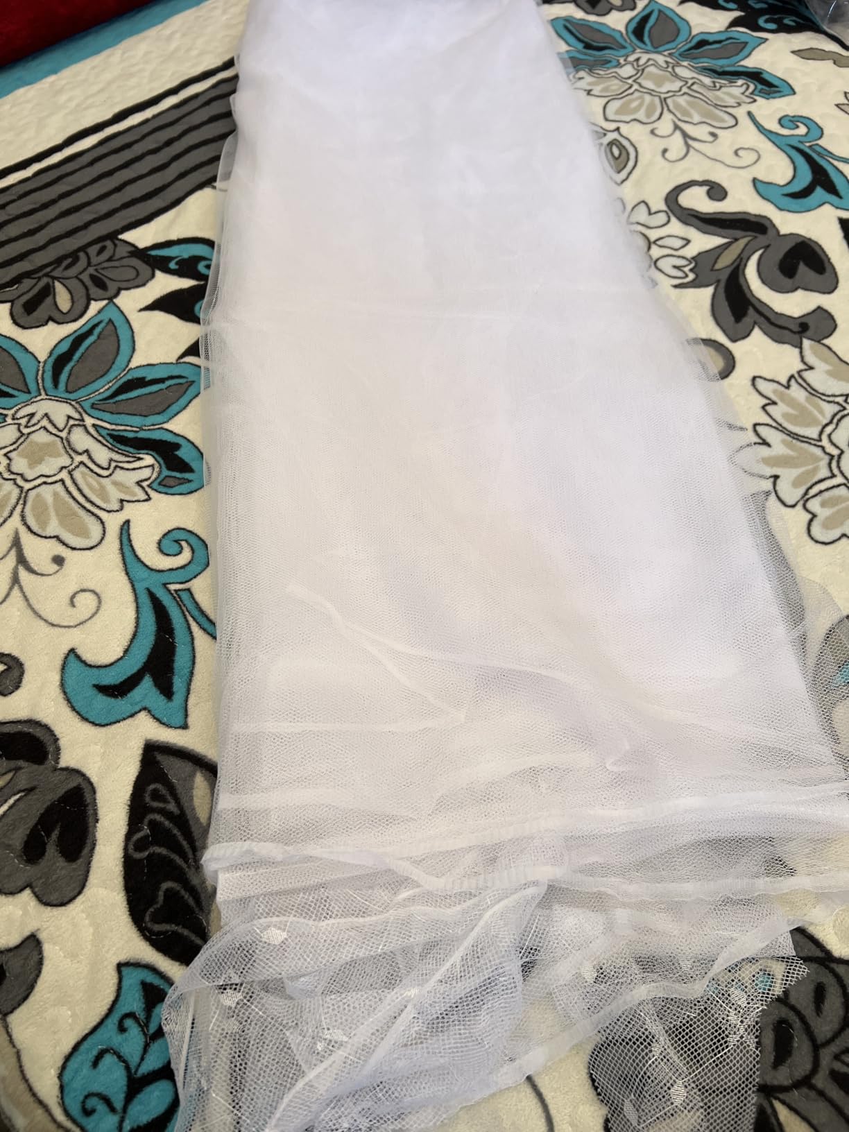 4 Corner Mosquito Net for Bed, King Size Canopy Netting Drapes customer photo 2