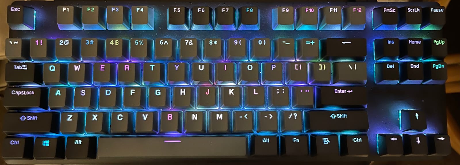 Tecware Pudding PBT Keycaps Set | Clear and White Jelly-Style | Double Shot PBT for Phantom & Phantom+ Keyboards | OEM Profile 112 Keys with Puller | US ANSI Layout | Compatible with MX-Style Switches customer photo 1