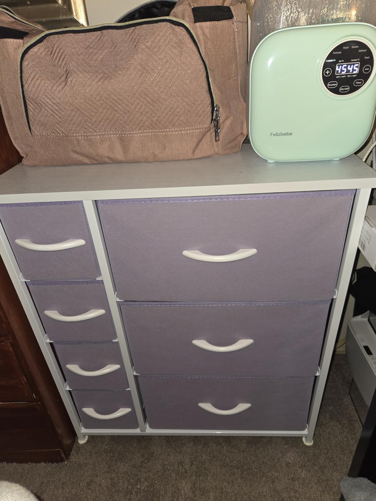 Sorbus 7-Drawer Dresser for Kids Bedroom, Wood Top (Pastel Pink) customer photo 1