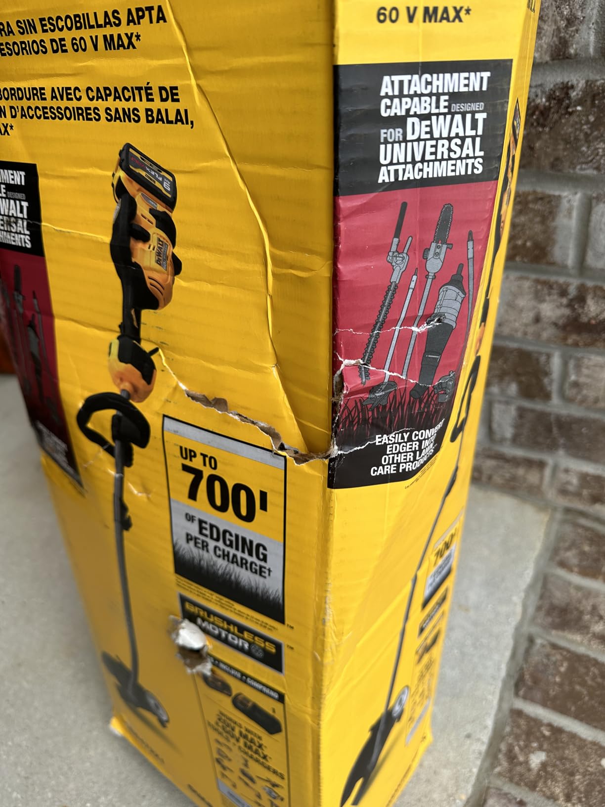 DEWALT 60V MAX Cordless Lawn Edger Kit, FLEXVOLT Battery & Charger Included (DCED472X1) customer photo 1