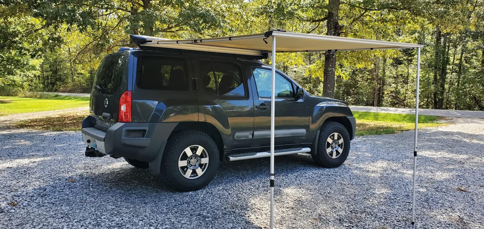 Timber Ridge Car Awning Camper Awning 8.2X6.5ft Truck Tent Waterproof PU10000mm UV50+ Rooftop Overland Camping, Retractable Side Tent Shade for Car/SUV/Truck/Van, Beige customer photo 1