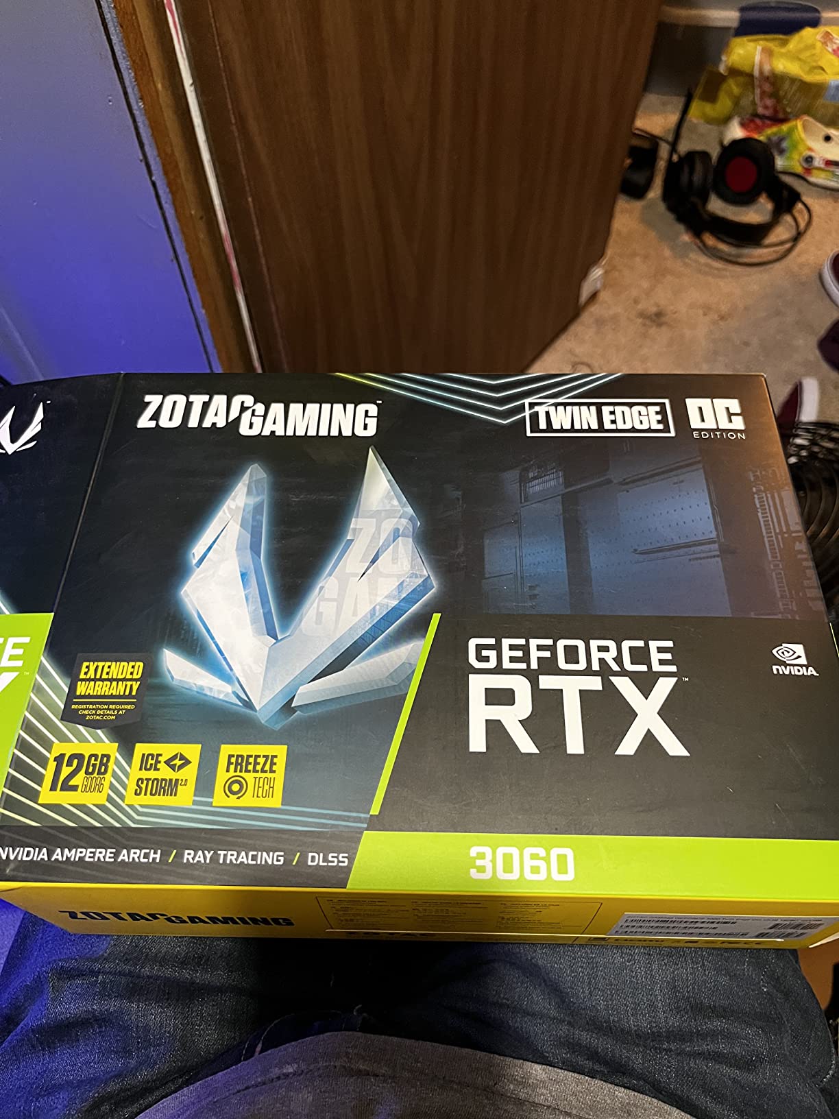 ZOTAC Gaming GeForce RTX 3060 Twin Edge OC 12GB GDDR6 192-bit 15 Gbps PCIE 4.0 Gaming Graphics Card, IceStorm 2.0 Cooling, Active Fan Control, Freeze Fan Stop ZT-A30600H-10M customer photo 2