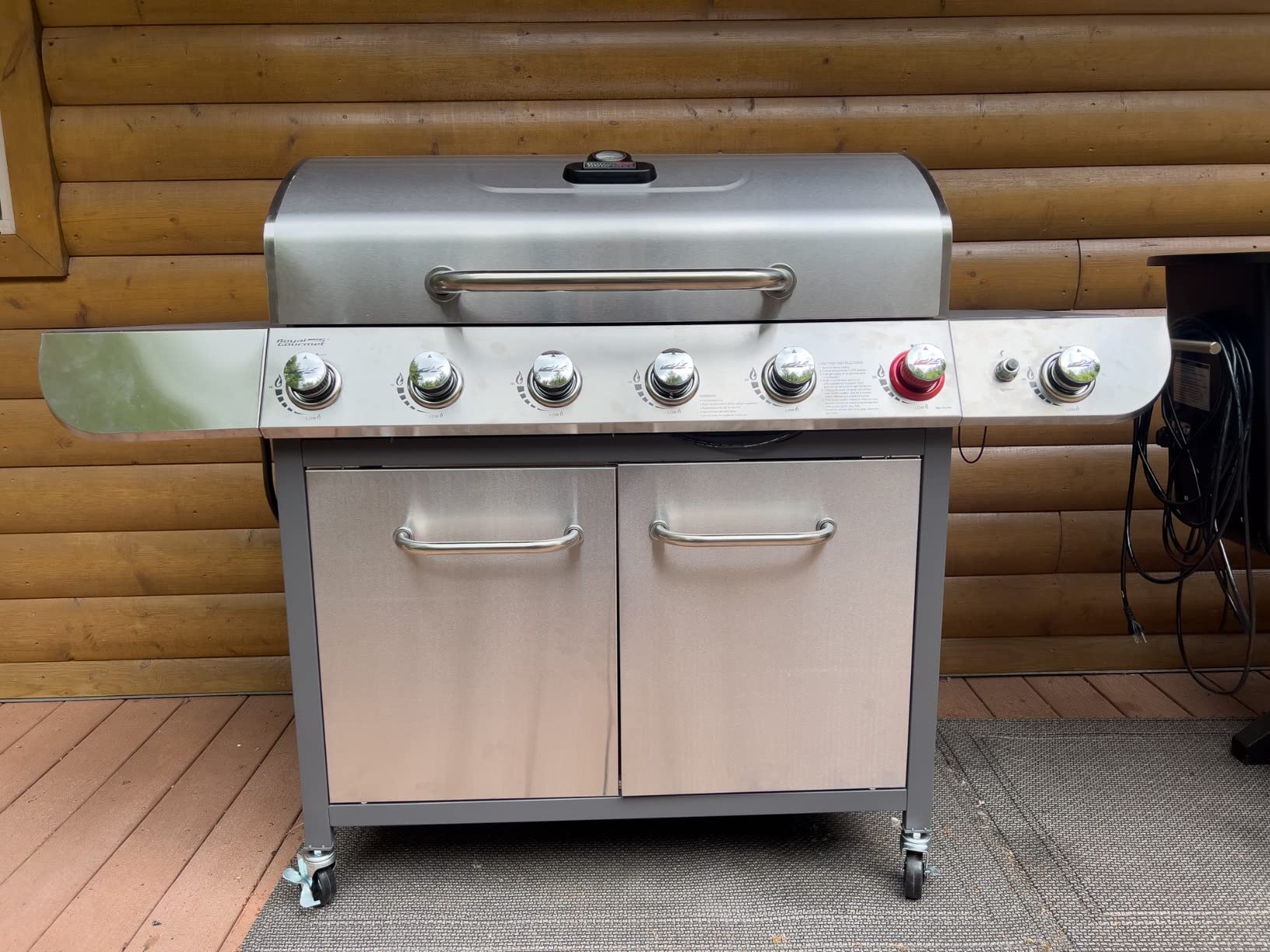 Royal Gourmet SG6002R 6-Burner Propane Gas Grill with Side Burner, Silver customer photo 2