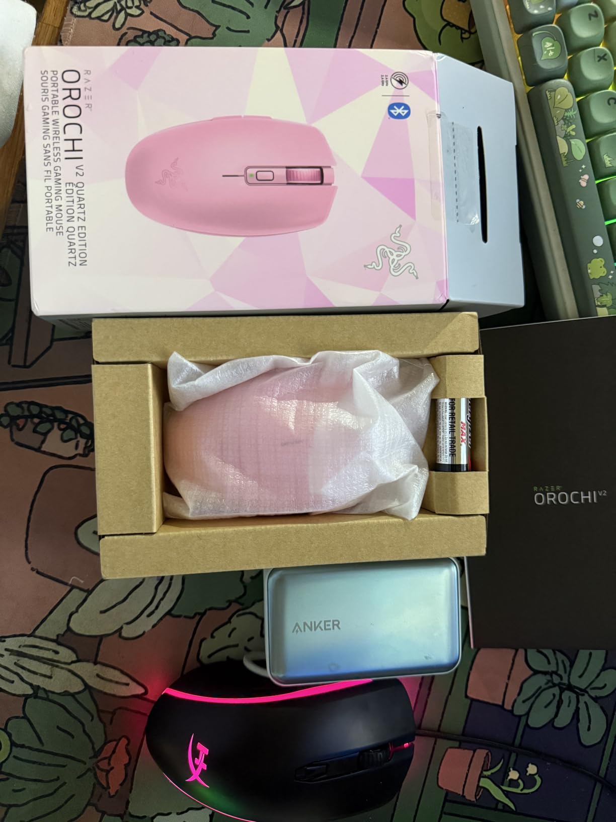 Razer Orochi V2 Wireless Gaming Mouse — Ultra Lightweight & Portable, Bluetooth & 2.4Ghz Wireless Connectivity, 18K DPI, Up to 950hrs Battery Life, Compatible with PC & Mac — White | Portable, Bluetooth & 2.4Ghz Wireless Connectivity, 18K DPI, Compatible with PC & Mac customer photo 2
