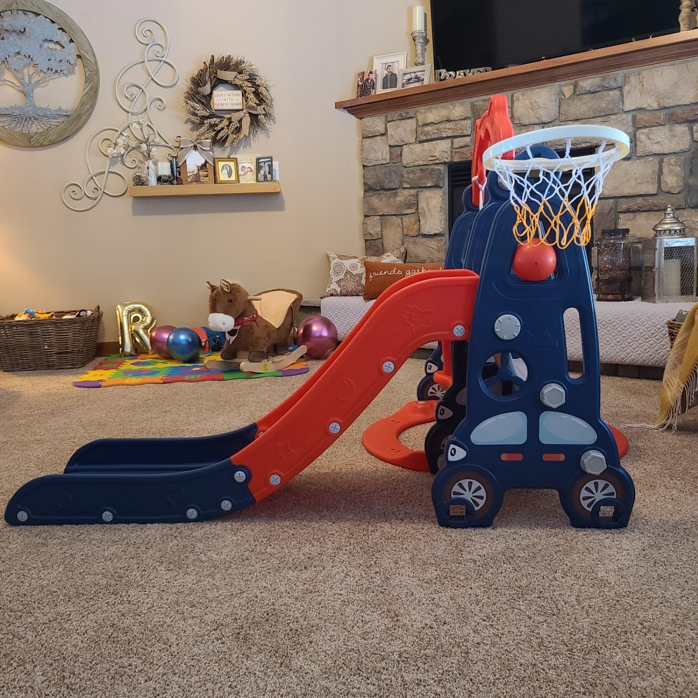 NYEEKOY 4 in 1 Slide Swing Set and Kids Slide for 3+ customer photo 1
