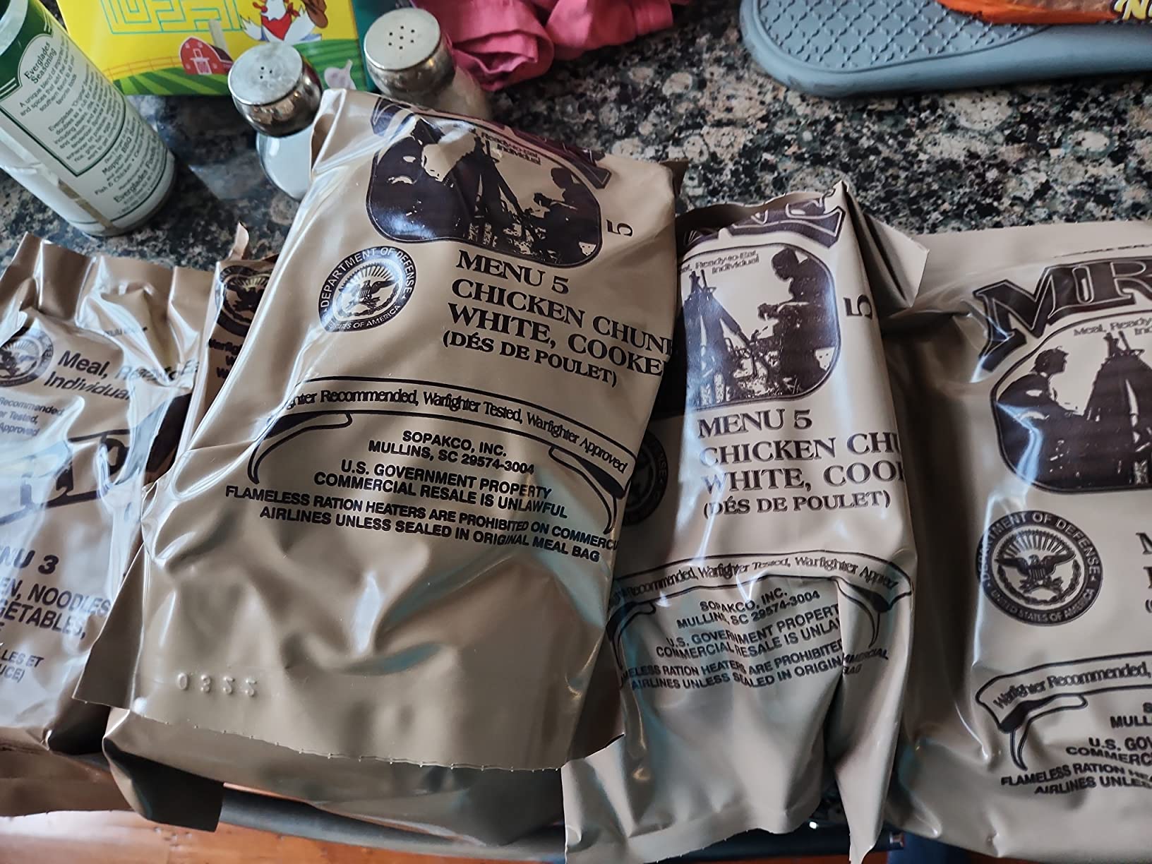Ameriqual 24ct US Military Surplus MRE Meals Ready to Eat 2021 Inspect A+B Case Bundle Menus 1-24 customer photo 2