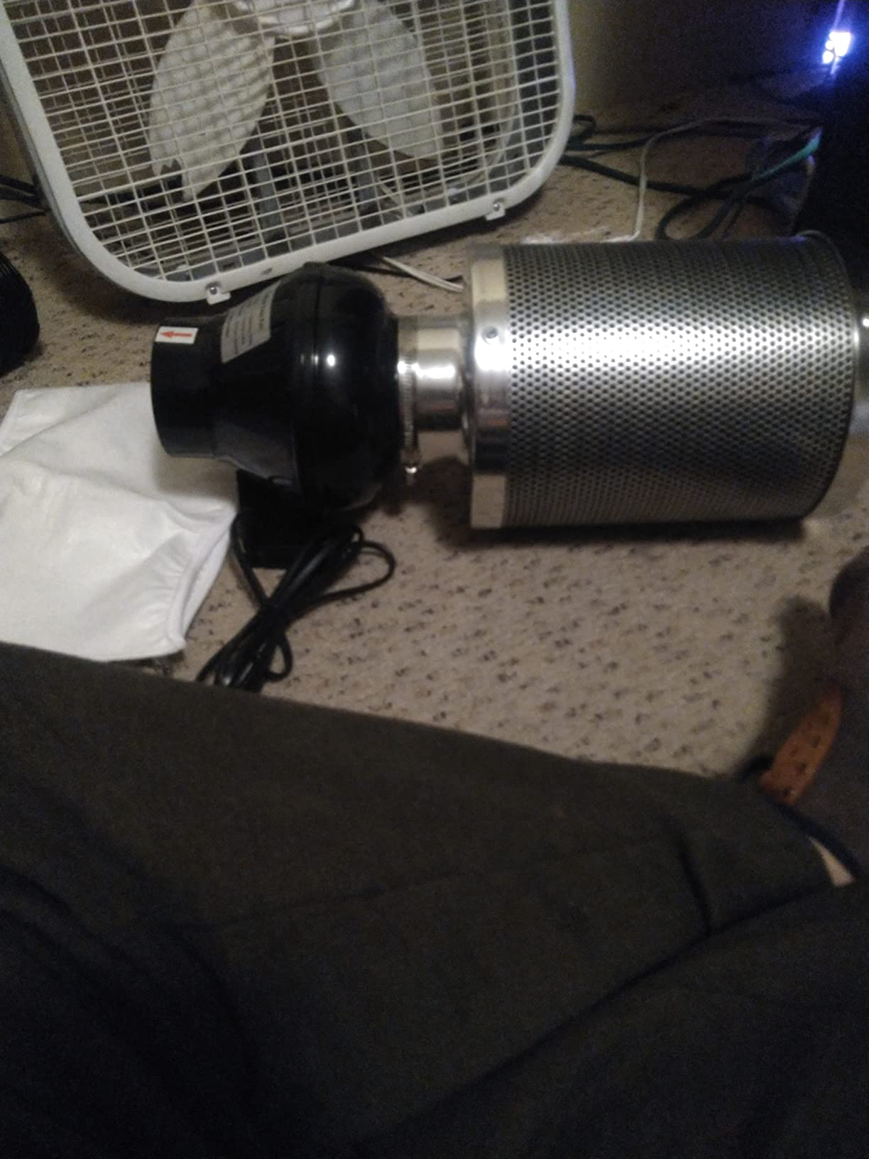 iPower 4 Inch 195 CFM Inline Fan Circulation Vent Blower, Air Carbon Filter and 8 Feet Flexible Ducting for Grow Tent Ventilation, Exhaust, HVAC Heating Cooling customer photo 2