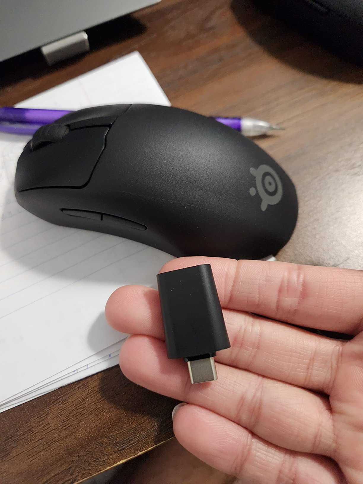 SteelSeries Esports Mini Wireless FPS Gaming Mouse – Ultra Light – Prime Mini Edition – 5 Programmable Buttons – Lag-free 2.4GHz – 100H Battery – 18K CPI Sensor – Magnetic Optical Switches – PC/Mac customer photo 1