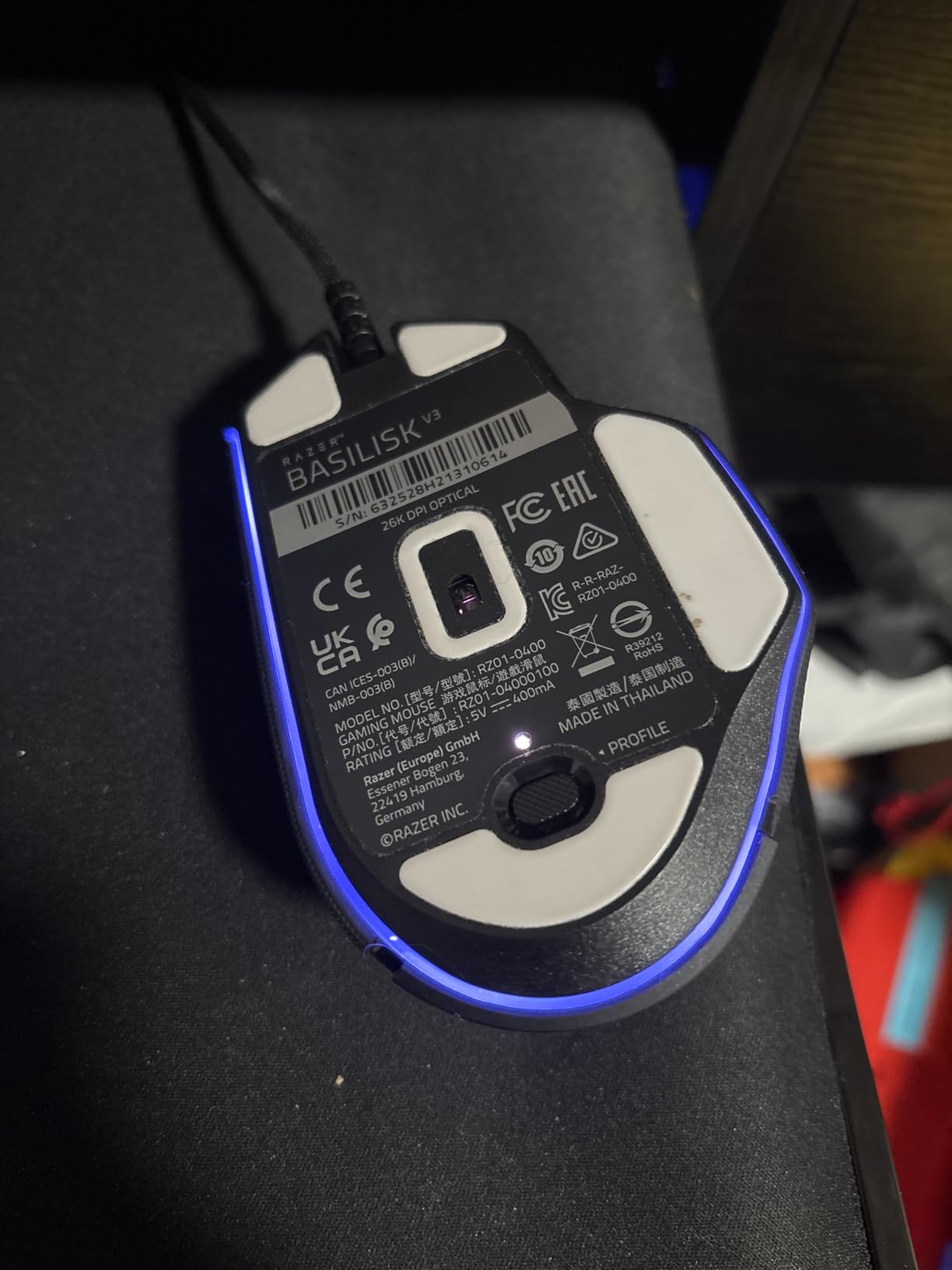 Razer Basilisk V3 Customizable RGB Wired Ergonomic Gaming Mouse, Black customer photo 2