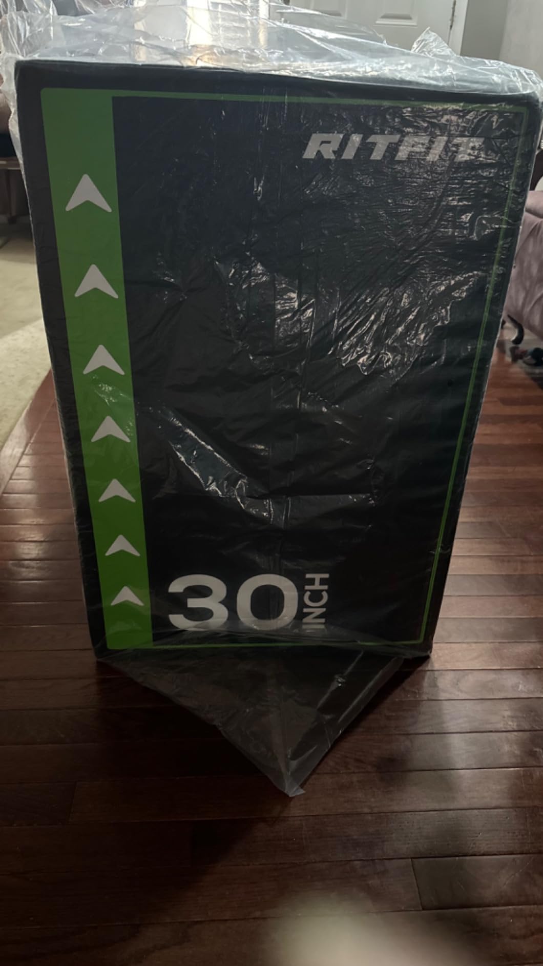 RitFit 3 in 1 Extra Firm Soft Plyo Box Foam Plyometric Box-30”x24”x20”-20