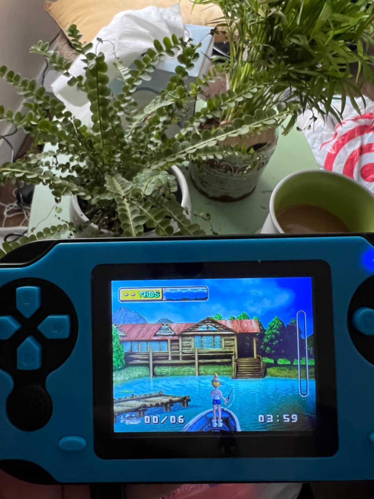 TaddToy 16 Bit Handheld Game for Kids Adults, 3.0'' Large Screen Preloaded 230 HD Classic Retro Video Games with USB Rechargeable Battery & 3 Game Cartridges for Birthday Gift for Kids 4-12 (Blue) customer photo 1