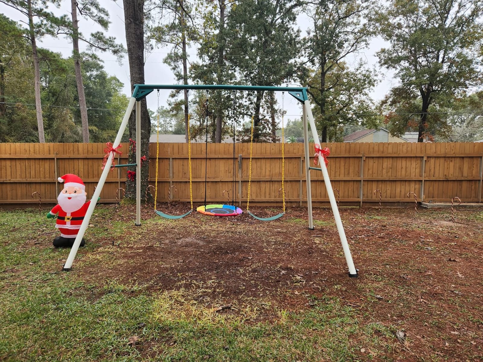 Hapfan 9.5ft Tall Swing Sets for Backyard for Big Kids & Adults (Patented) customer photo 2