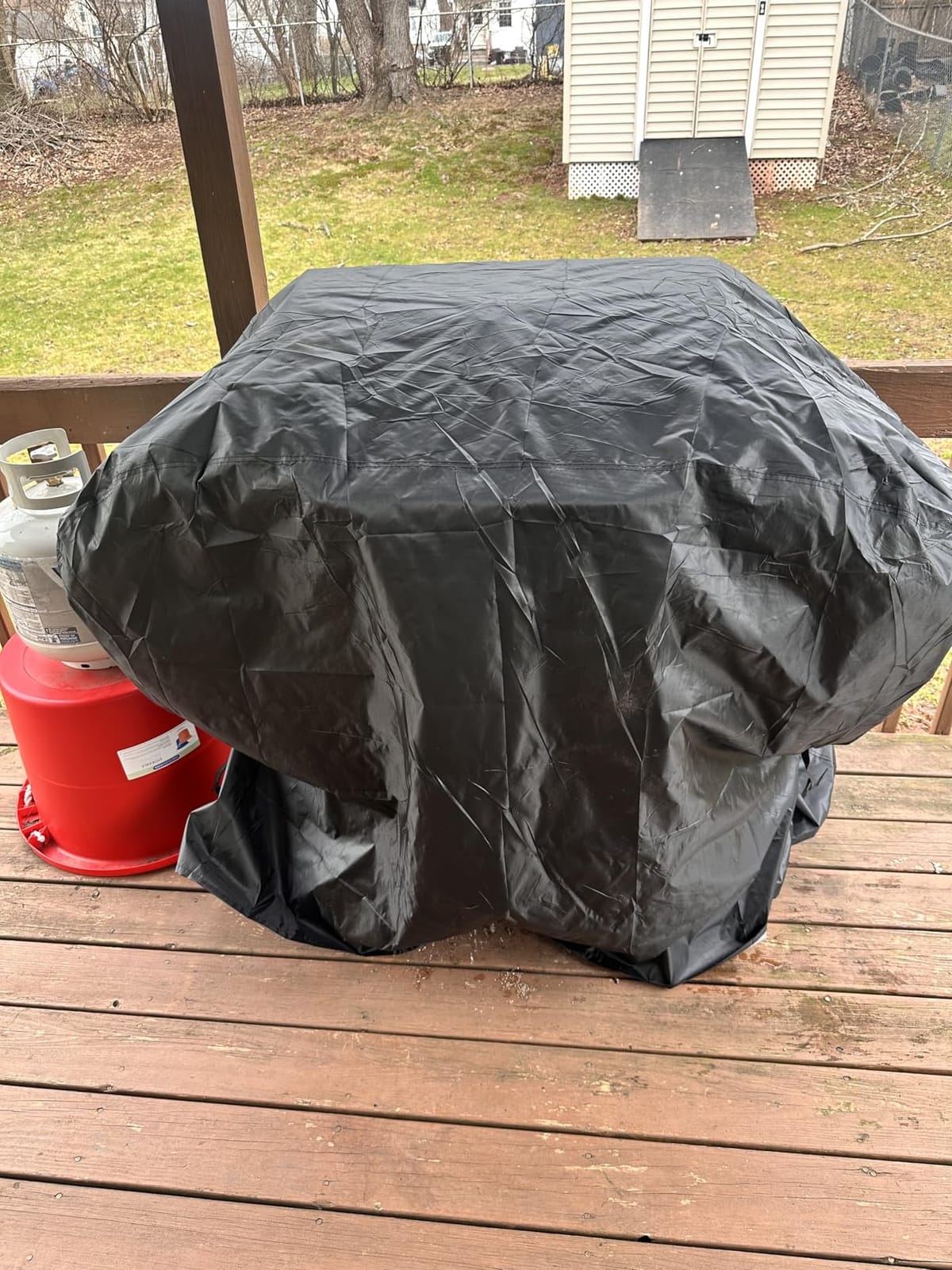 Aoretic Grill Cover, 58 inch BBQ Gas Grill Cover for Outdoor Grill, Charbroil Grill Cover Barbecue Waterproof, Anti-UV for Weber Char-Broil Monument, Dyna-glo Nexgrill Spun Polyester customer photo 2