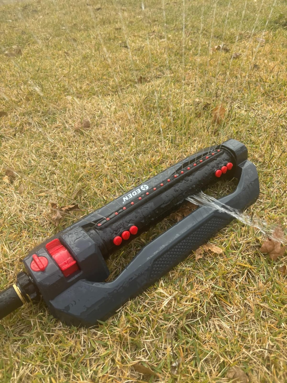 Eden 96212 Turbo Oscillating Sprinkler | Covers Up to 4,499 sq. ft., 18 Precision Nozzles, Adjustable Range, Flow Control, Triple Nozzle Width Switches, Turbo Drive Motor, Quick Connect Bundle customer photo 2