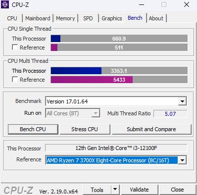 Intel® Core™ 12th Gen i3-12100F desktop processor, featuring PCIe Gen 5.0 & 4.0 support, DDR5 and DDR4 support. Discrete graphics required. customer photo 2