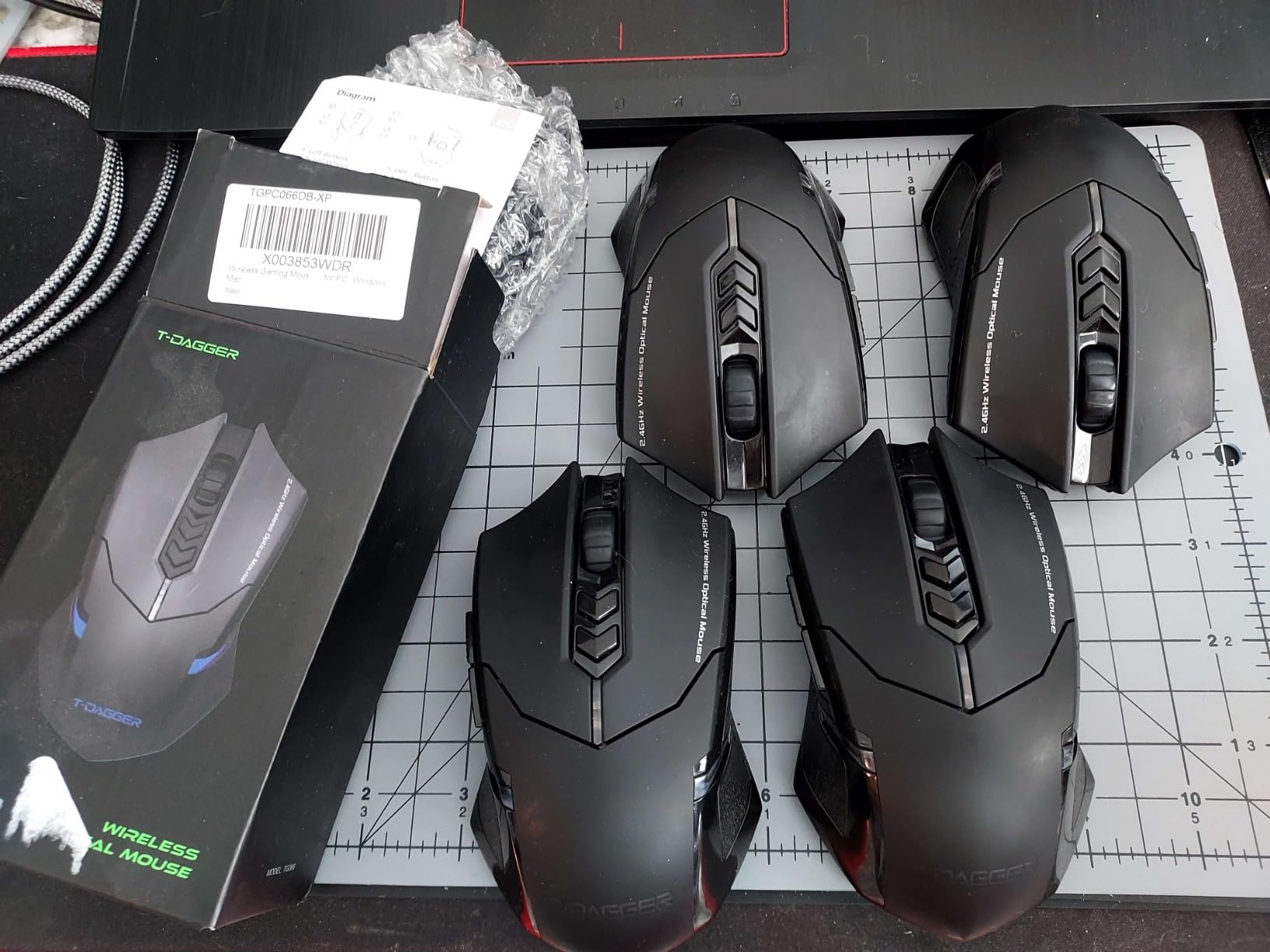 T-DAGGER Wireless Gaming Mouse- USB Cordless PC Accessories Computer Mice with LED Backlit, Ergonomic Gamer Laptop Mouse with 7 Silent Buttons, 5 Adjustable DPI Plug & Play for PC customer photo 1