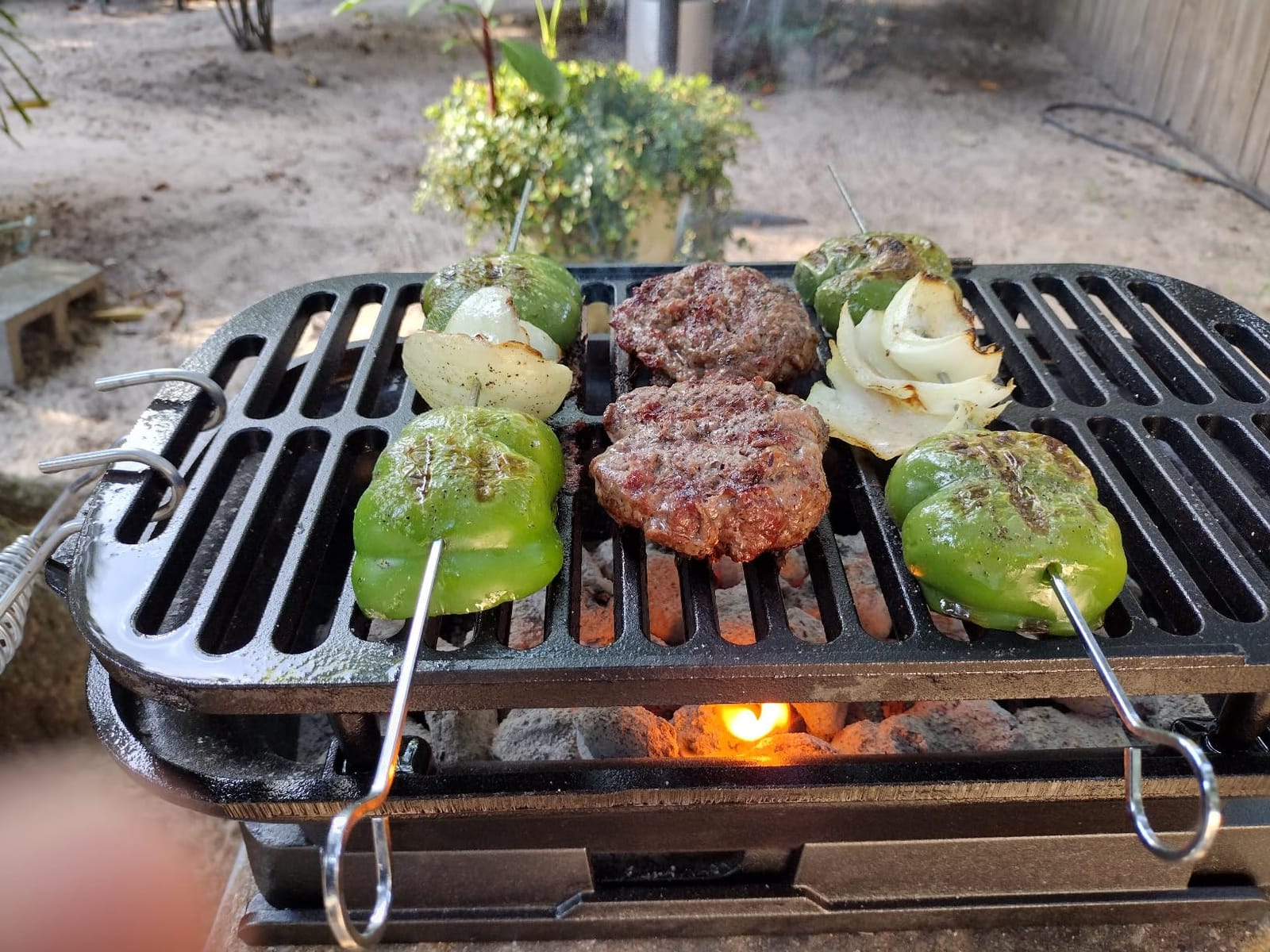 Lodge Sportsman's Pro Cast Iron Grill, 9 x 16.75 Inches customer photo 2