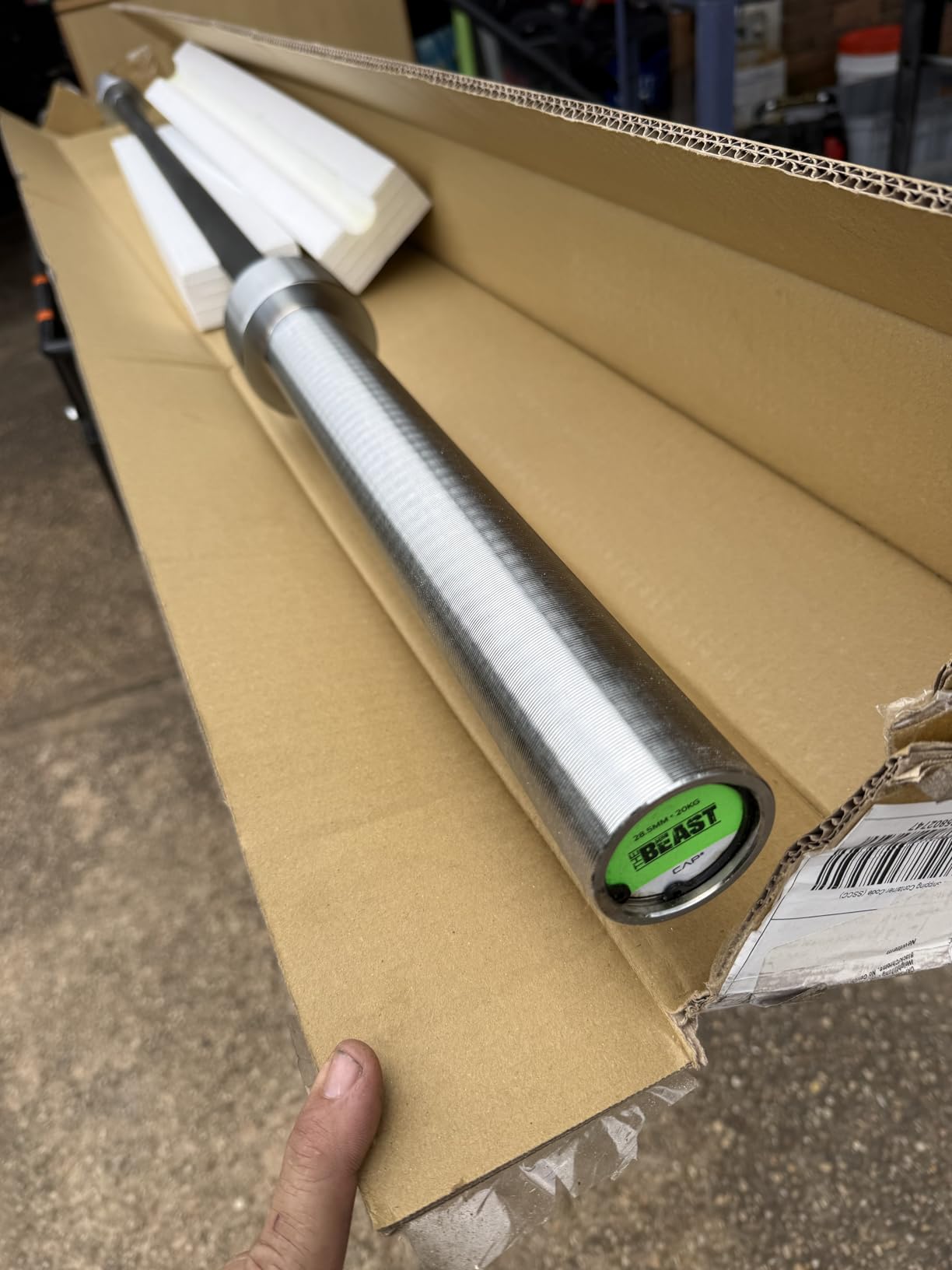 Cap Pro Series 7FT Olympic Barbell, Weightlifting Bar for Strength Training customer photo 2
