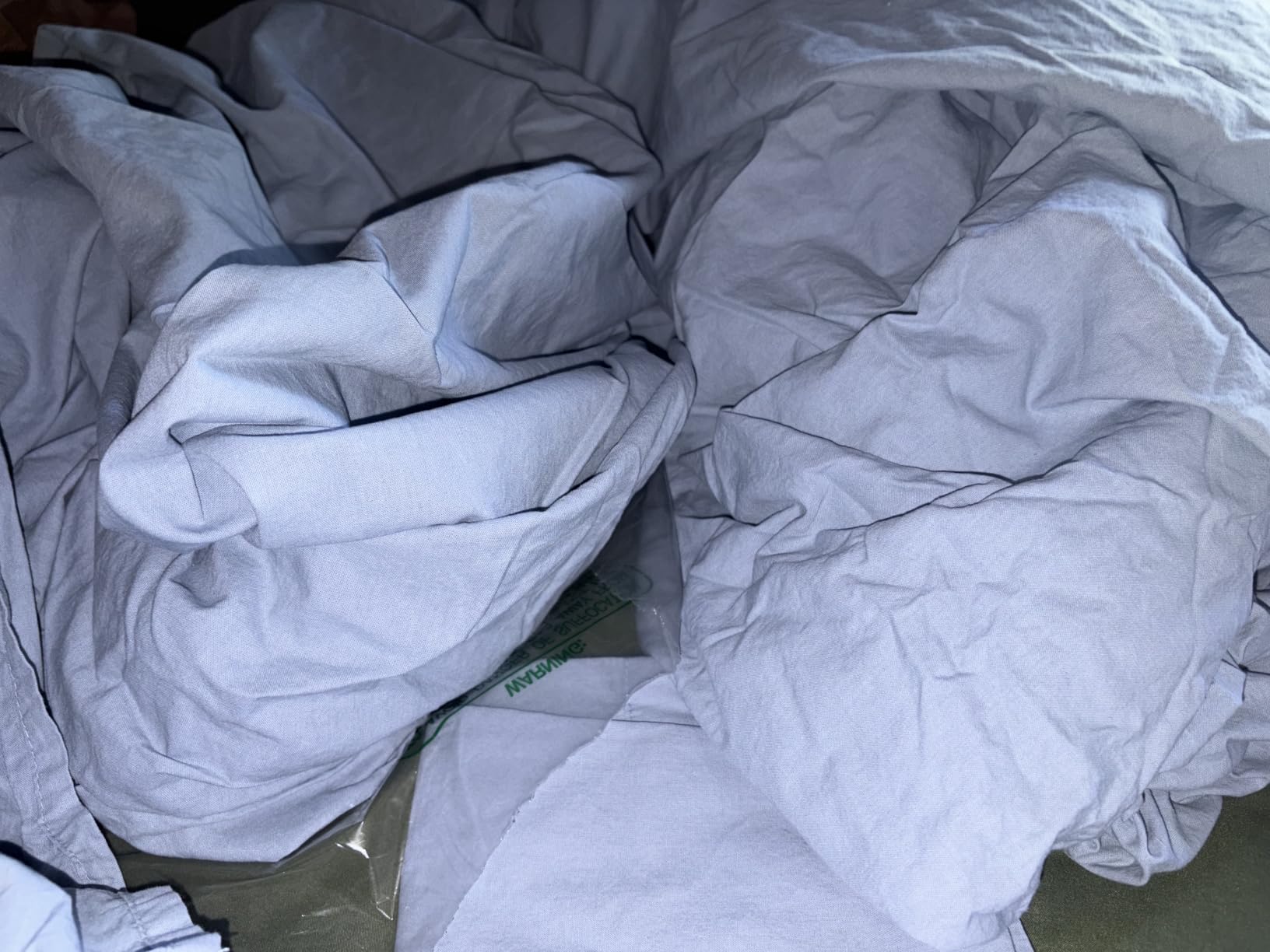 Comfort Spaces 100% Cotton Percale Sheets Queen Size 4 Pcs, Adelia Gray customer photo 2