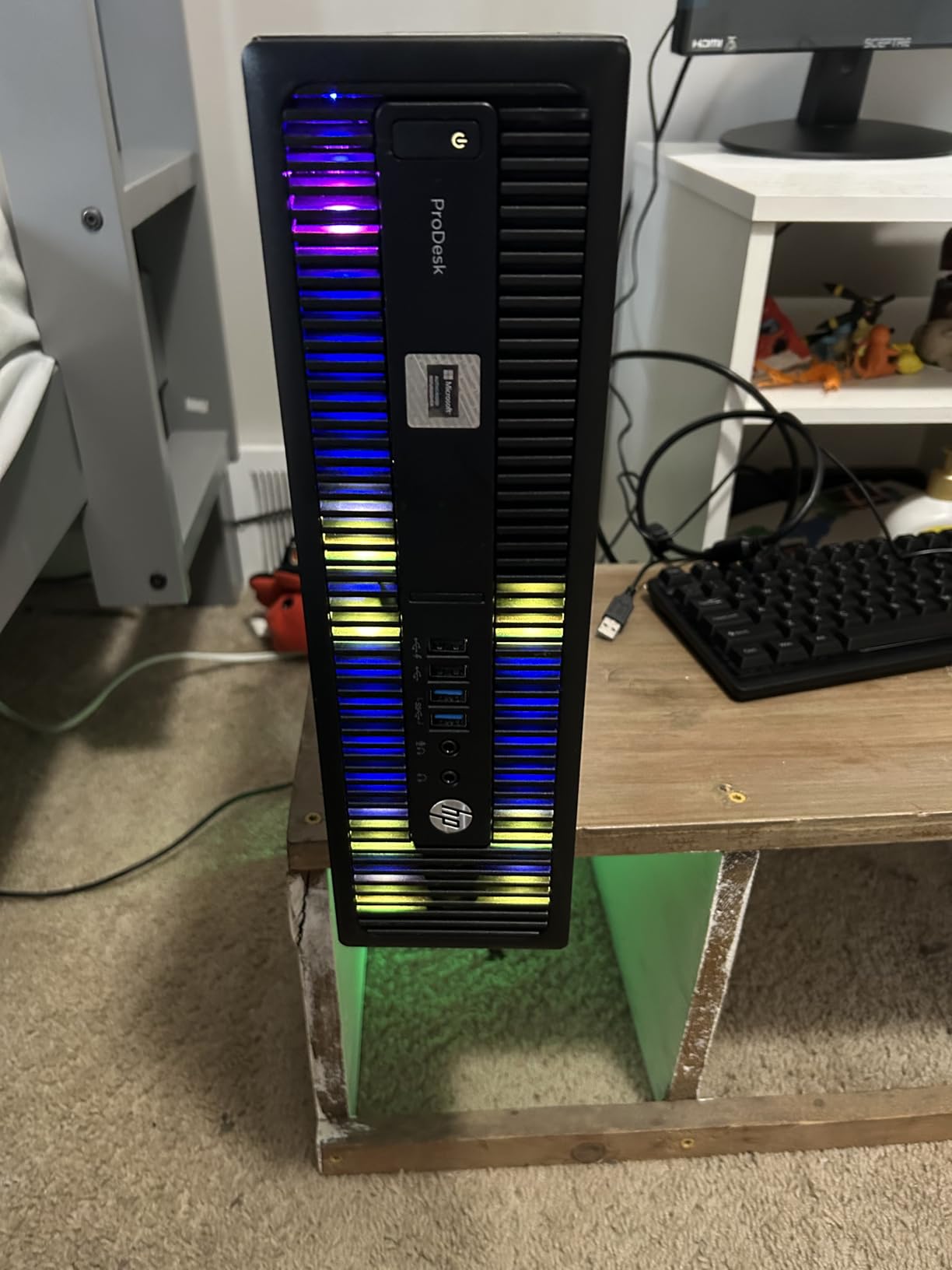 HP ProDesk Desktop RGB Lights Computer Intel Core i5 6500 3.2 GHz 8GB RAM 256GB SSD Gaming PC Keyboard & Mouse, Windows 11 Pro (Renewed) customer photo 1