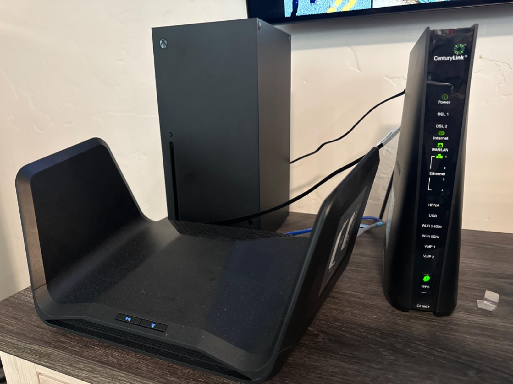 NETGEAR Nighthawk Tri-Band WiFi 6E Router (RAXE300) - Security Features, AXE7800 Wireless Gigabit Speed (Up to 7.8Gbps), New 6GHz Band, 8-Streams Cover up to 2,500 sq. ft., 40 Devices customer photo 1