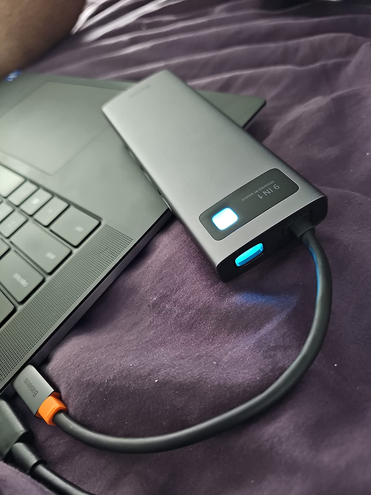 Baseus Laptop Docking Station Dual Monitor 9 in 1 USB C Hub up to 4K@120Hz | 2 HDMI, 1Gbps LAN, Max 85W PD, 3 USB, SD Card Reader customer photo 2