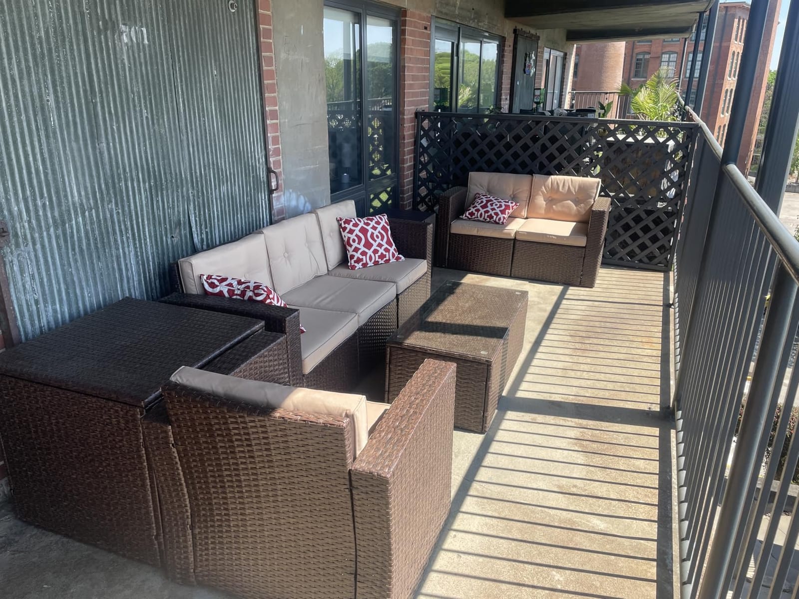 Super Patio 8 PCS Patio Furniture Set with Storage Box & Coffee Table, Gary customer photo 2