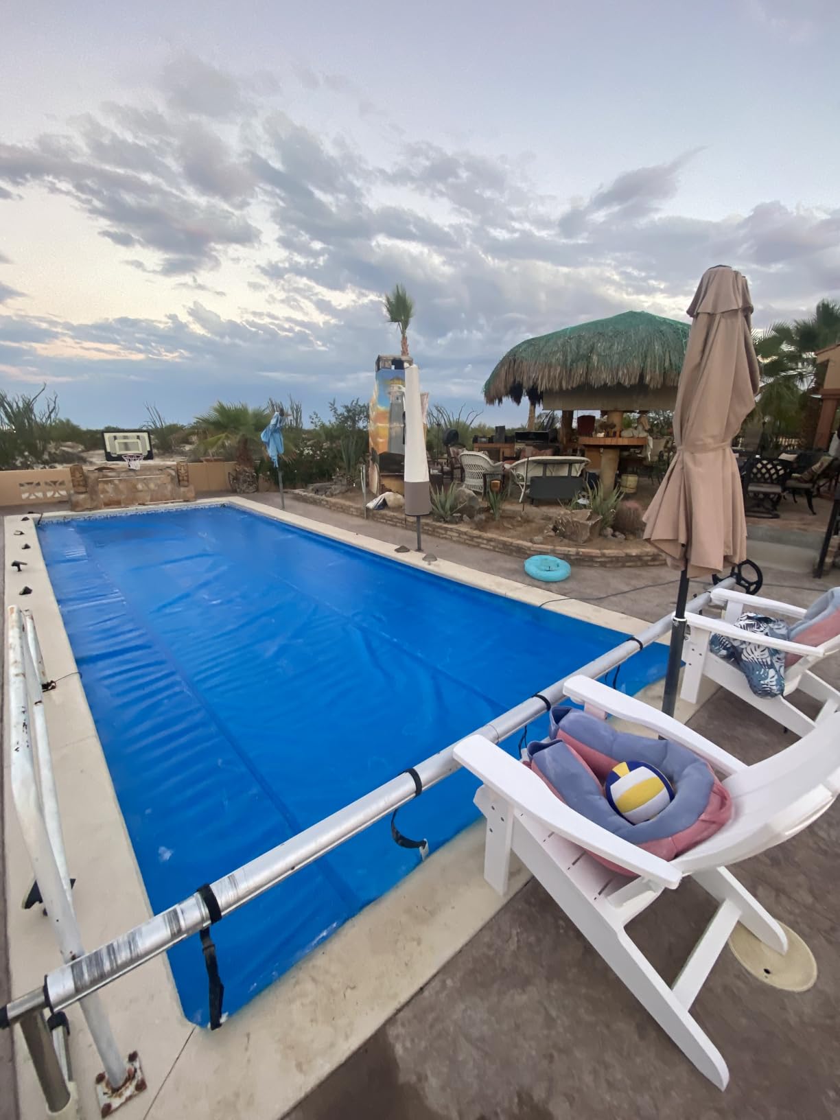 BigXwell Heavy-Duty Solar Pool Cover 12ft Round - 16Mil Blue customer photo 1