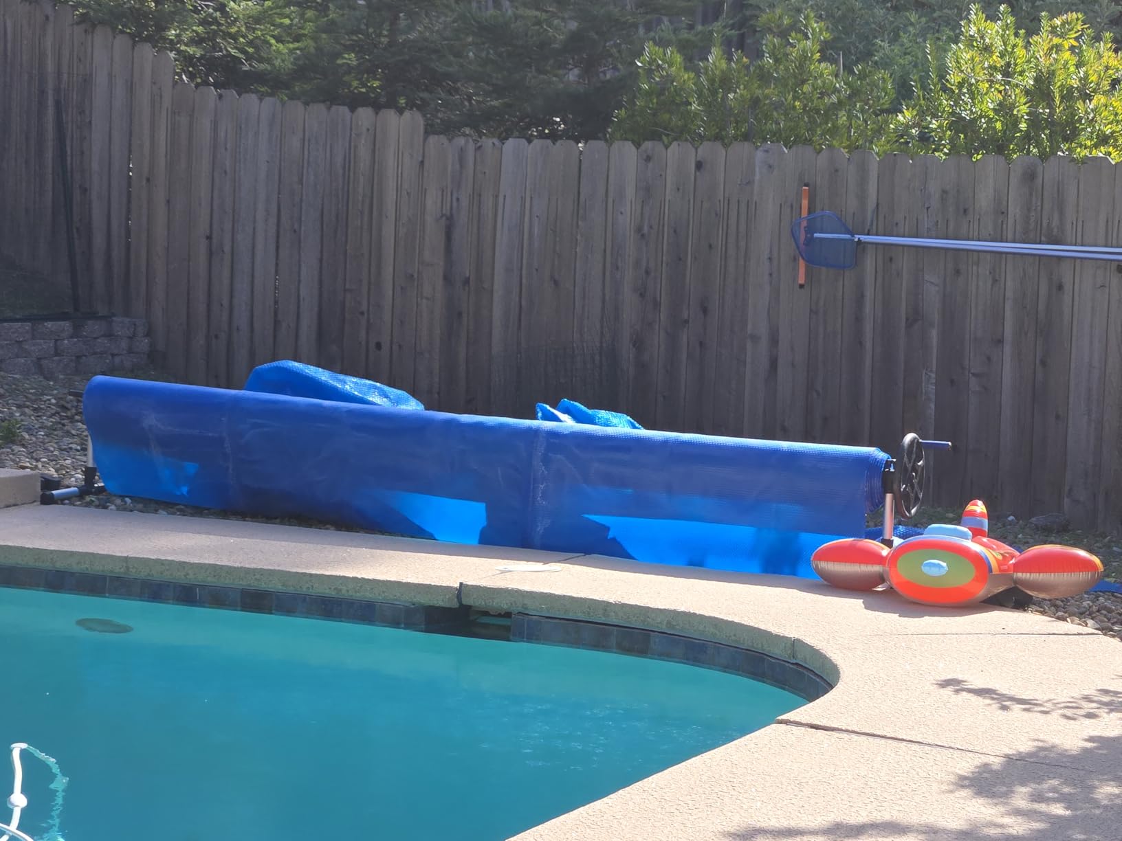 BigXwell Heavy-Duty Solar Pool Cover 12ft Round - 16Mil Blue customer photo 2