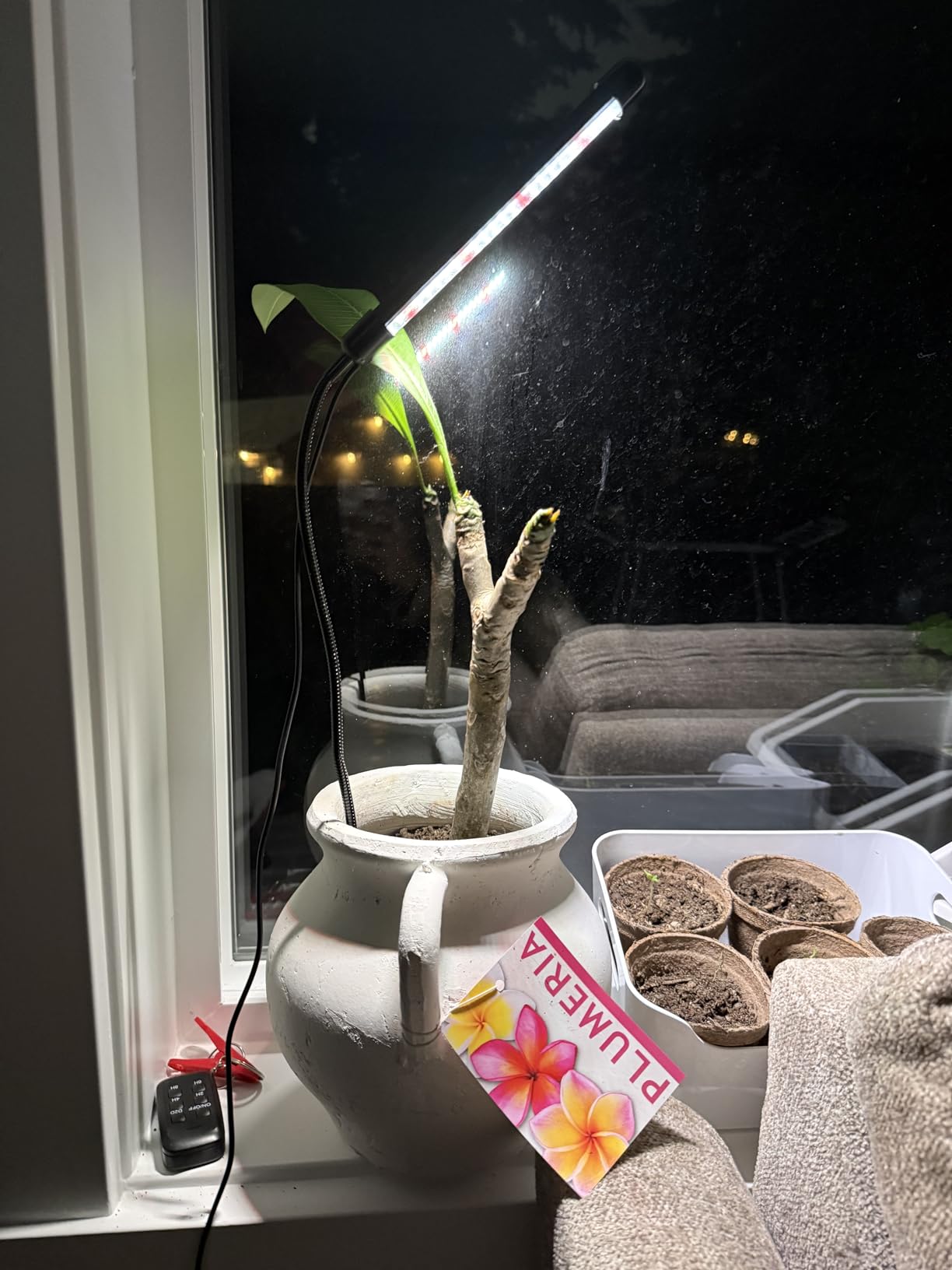 Plant Grow Light,48LED White Red 6000K Full Spectrum Gooseneck Growing Lamp customer photo 1
