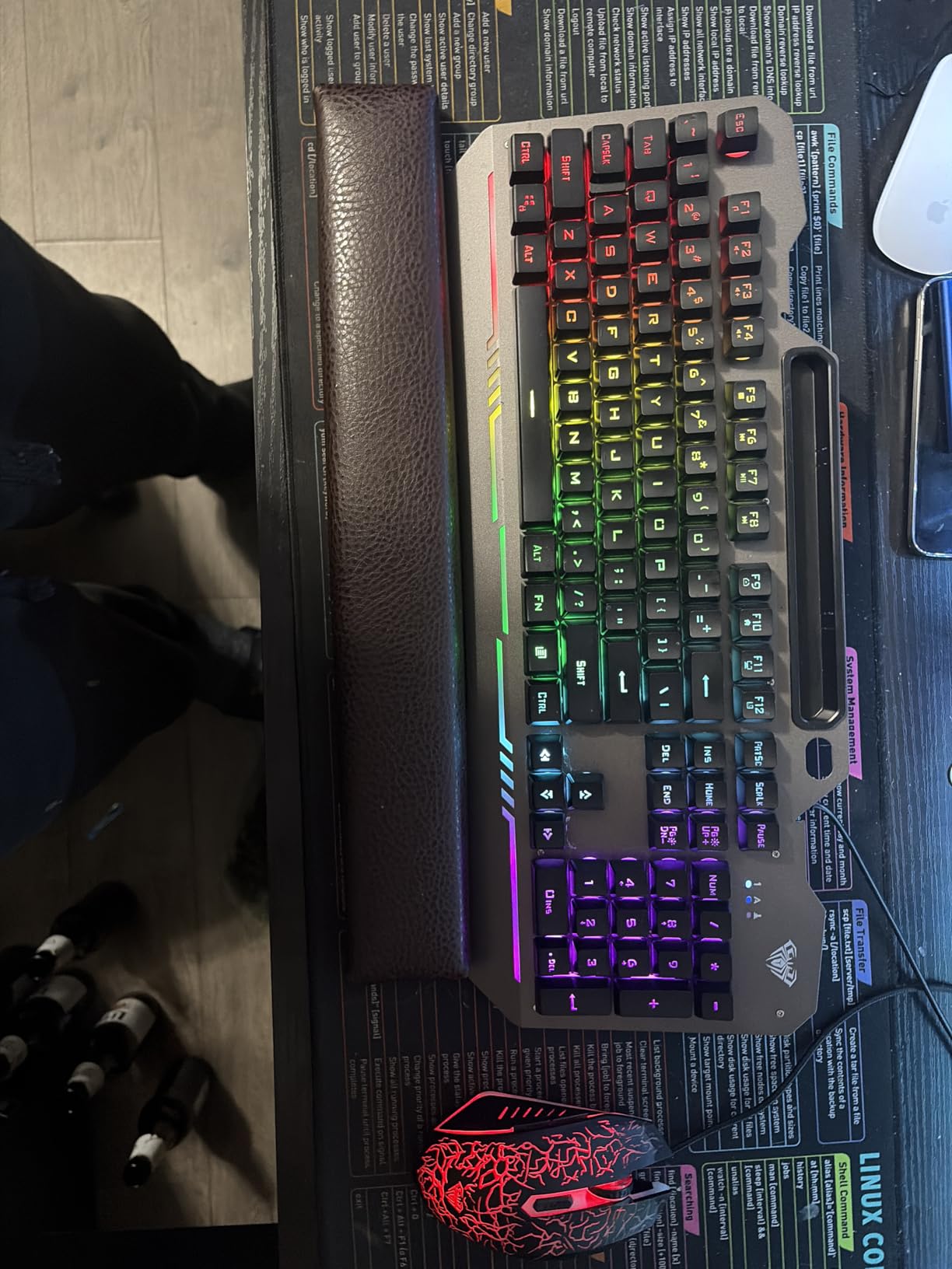 AULA Gaming Keyboard and Mouse,Wired 104-Key Mouse and Keyboard Combo Metal | Full Size Computer Keyboards with Number Pad,New Update Version,RGB Backlit Anti-Ghosting PC Keyboard for Laptop WinXP/7/8/10 customer photo 2