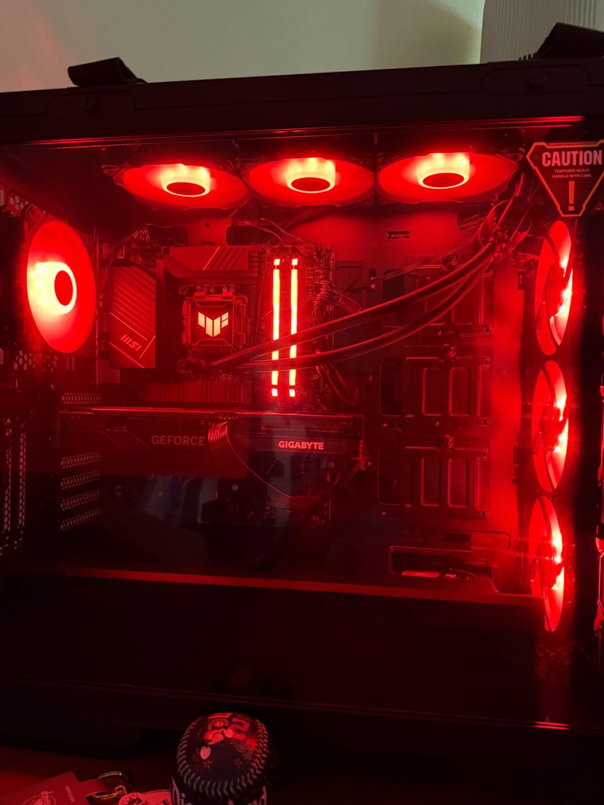 ASUS TUF Gaming TF120 ARGB Chassis Fan 3 Pack in Customizable LEDs, Advanced Fluid Dynamic Bearing, 120mm PWM Control, Anti-Vibration Pads, Double-Layer LED Array, 2 Year Warranty customer photo 2