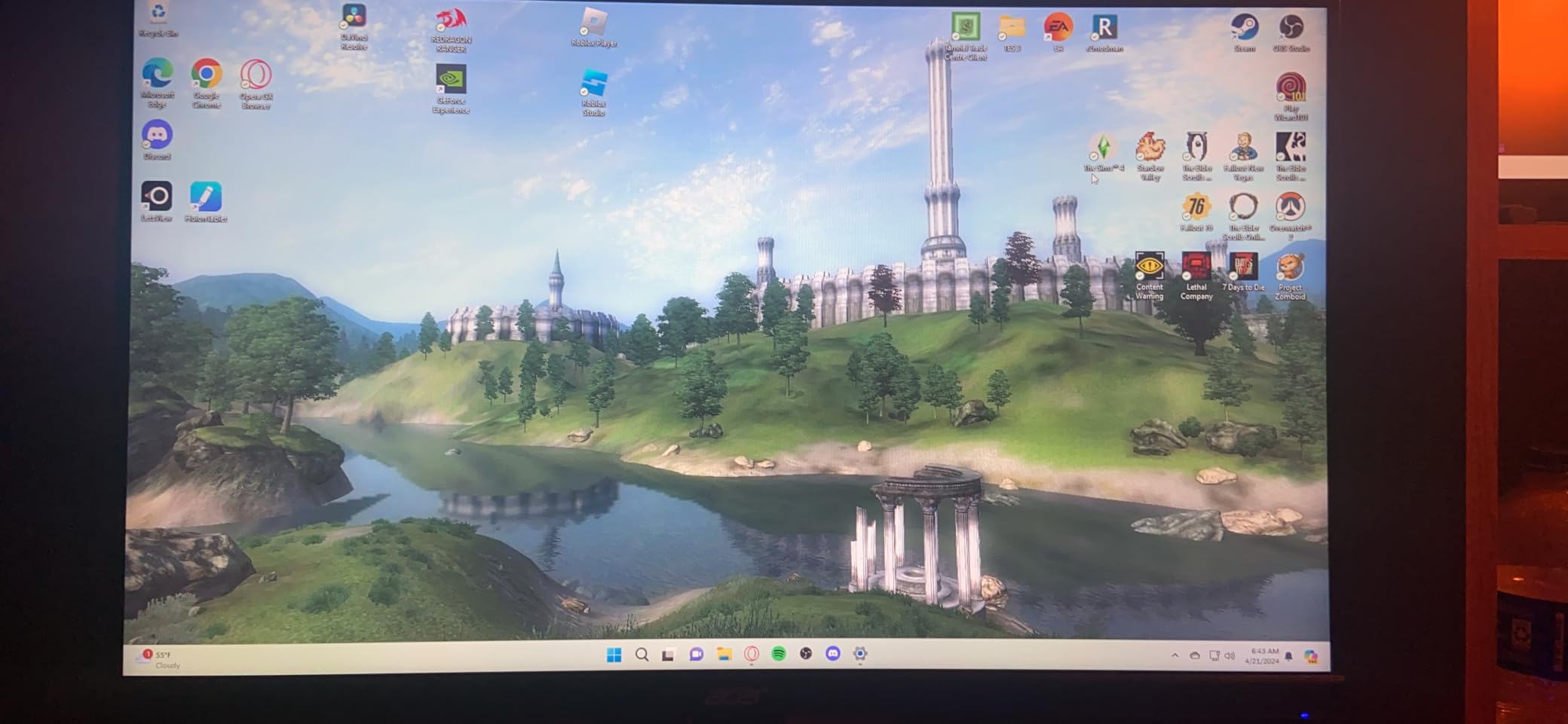 Acer Nitro 23.8in FHD 1920x1080 180Hz Gaming Monitor KG241Y Sbiip customer photo 1