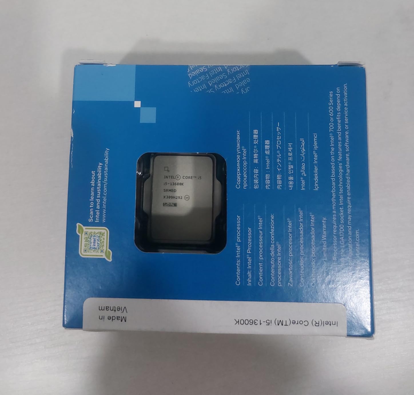 Intel Core i5-13600K Desktop Processor 14 cores (6 P-cores + 8 E-cores) 24M Cache, up to 5.1 GHz customer photo 2