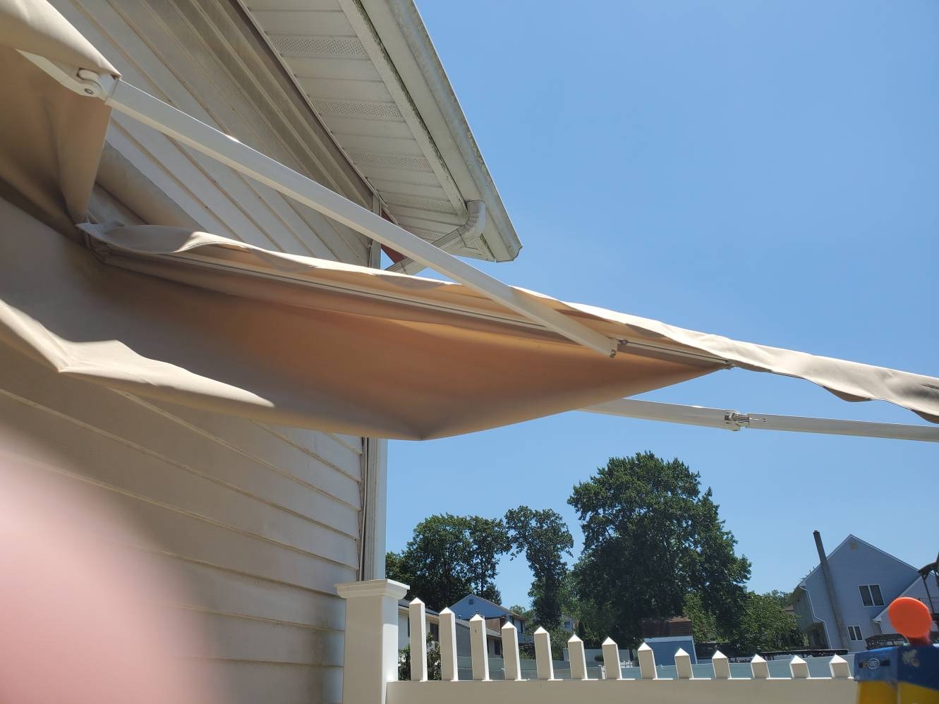 AECOJOY Retractable Awning, 13' x 10' Awnings for Outside, Beige customer photo 2
