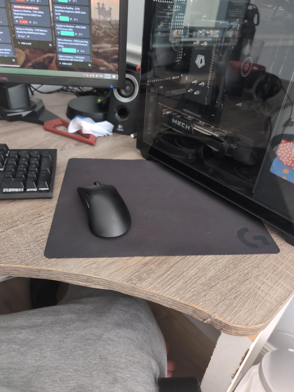 Logitech G240 Cloth Gaming Mouse Pad (340x280x1) - Black customer photo 1