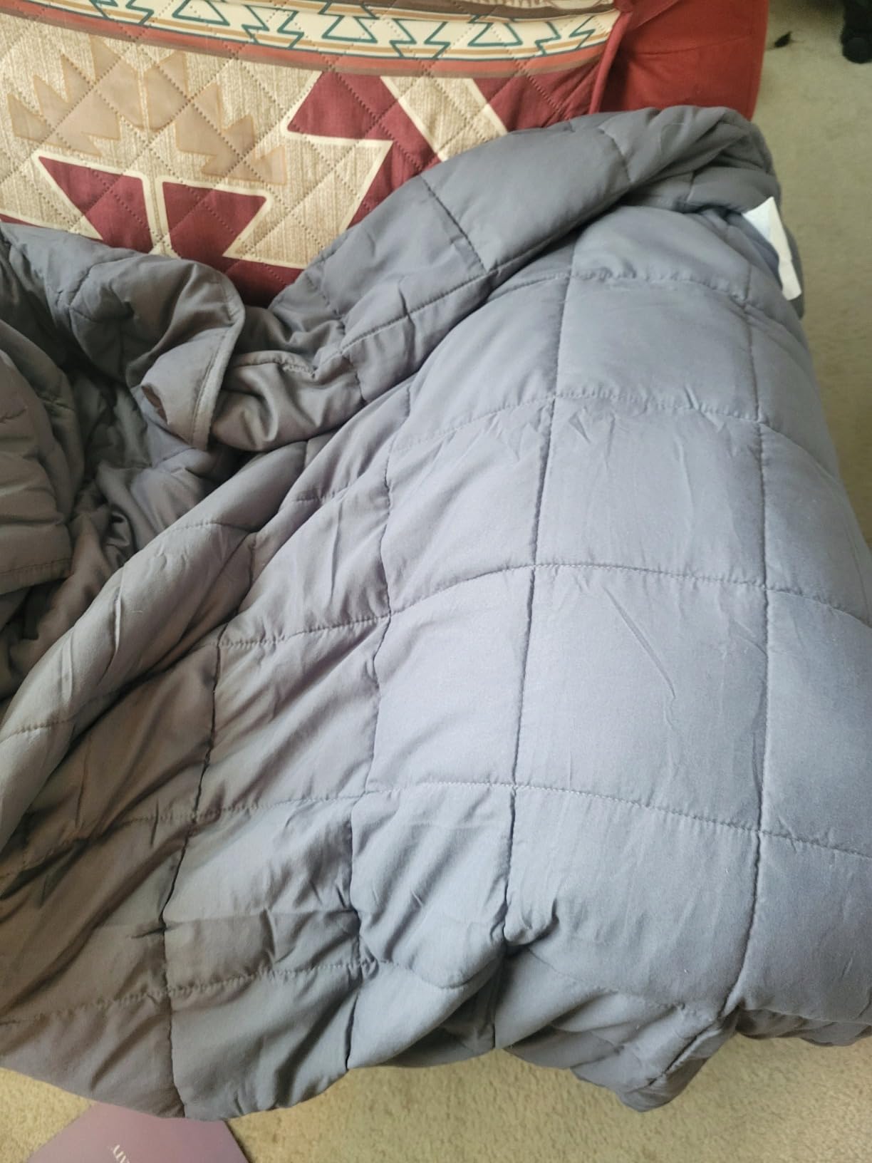 L'AGRATY Weighted Blanket Queen Size(15lbs, 60