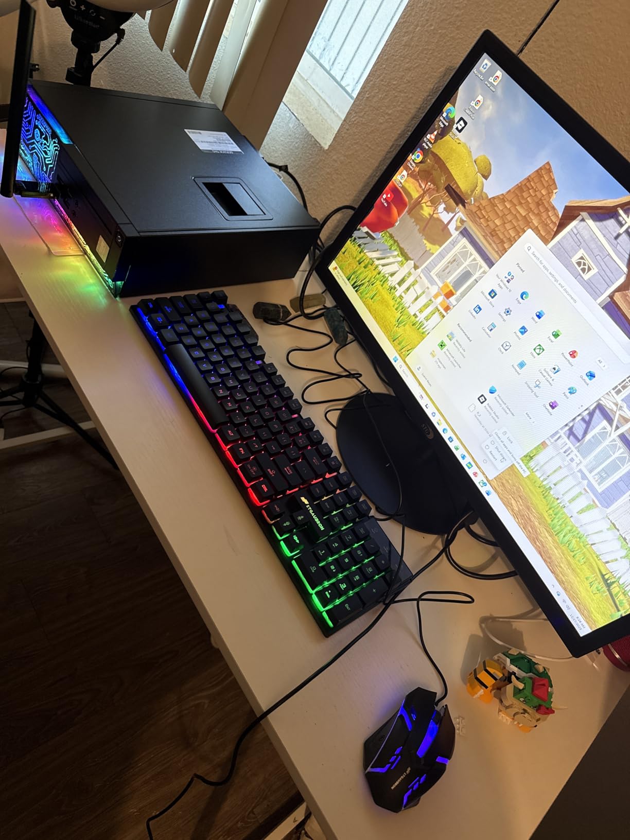 Dell Gaming OptiPlex Desktop RGB Computer PC, Intel Core i7, GeForce GT 1030 2GB GDDR5, 16GB RAM, 512GB SSD, 24 Inch HDMI Monitor, Keyboard Mouse and Headset, WiFi, Windows 11 Pro (Renewed) | Gaming Computer PC, i7 up to 3.6GHz,WiFi, ARGB, 4K Support,HDMI,DVI,Windows 11 Pro, Home or Office PC customer photo 1