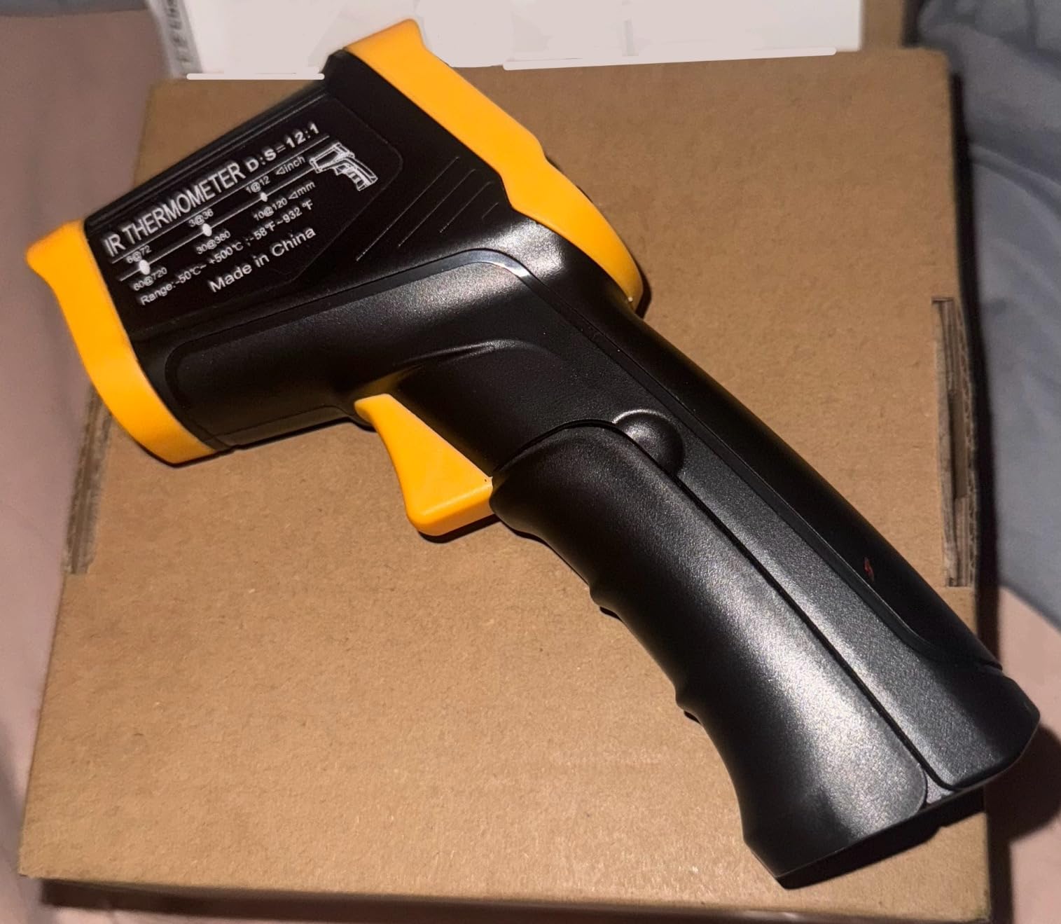 Digital Infrared Thermometer Gun for Cooking, BBQ, Pizza Oven, IR Thermometer with Backlight, -58F to 932F Handheld Non-Contact Heat Laser Temperature Gun (Not for Human) customer photo 1