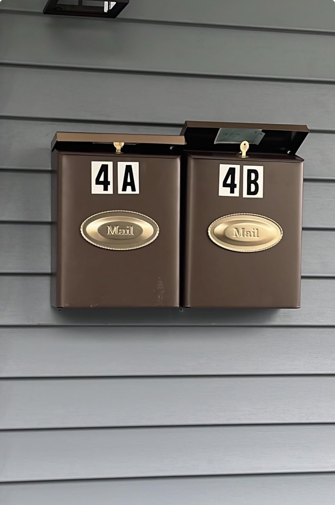 Architectural Mailboxes Designer Locking Wall Mount Mailbox, Black, Medium customer photo 1